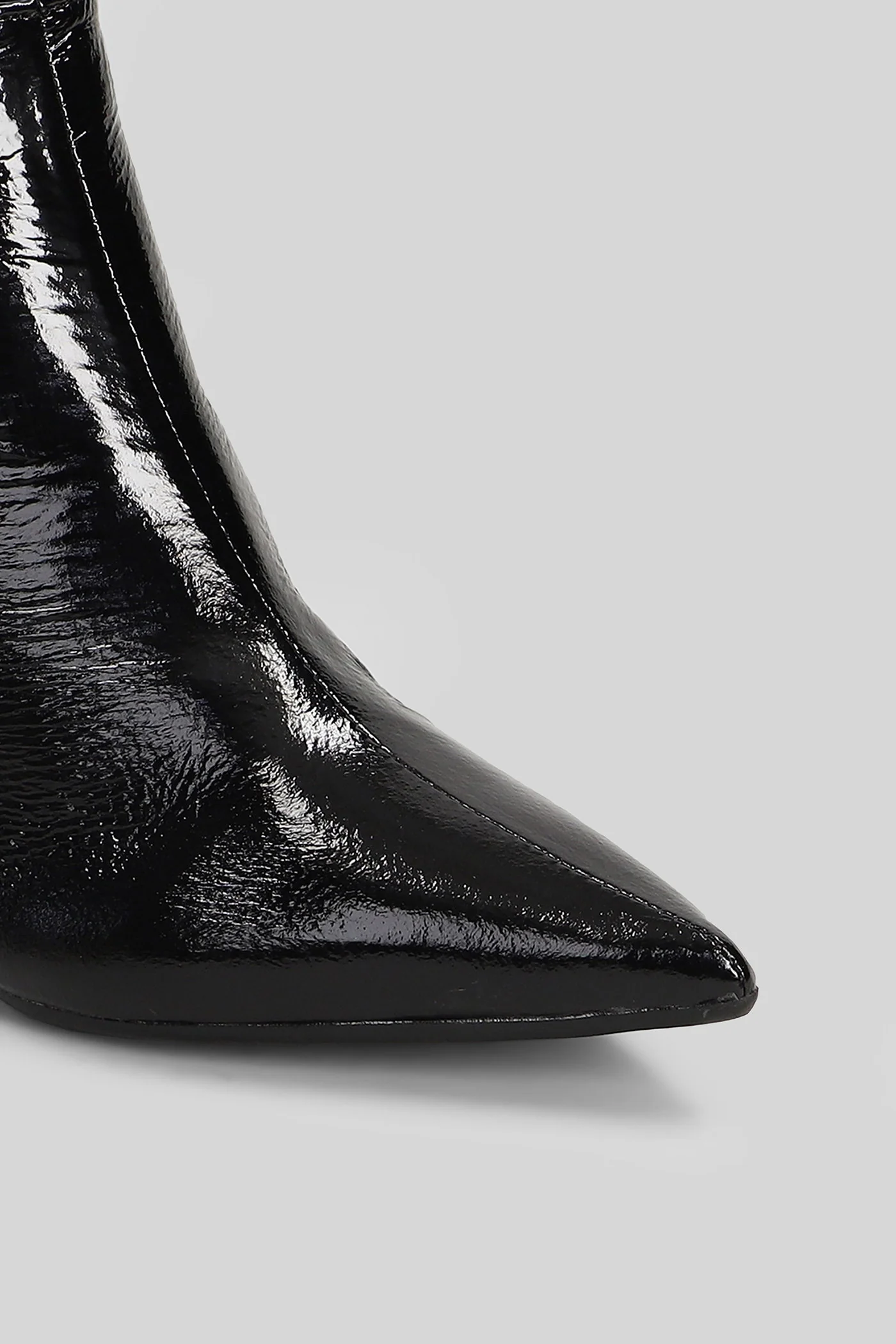 Amina High heels Ankle boots in black leather - Image 5