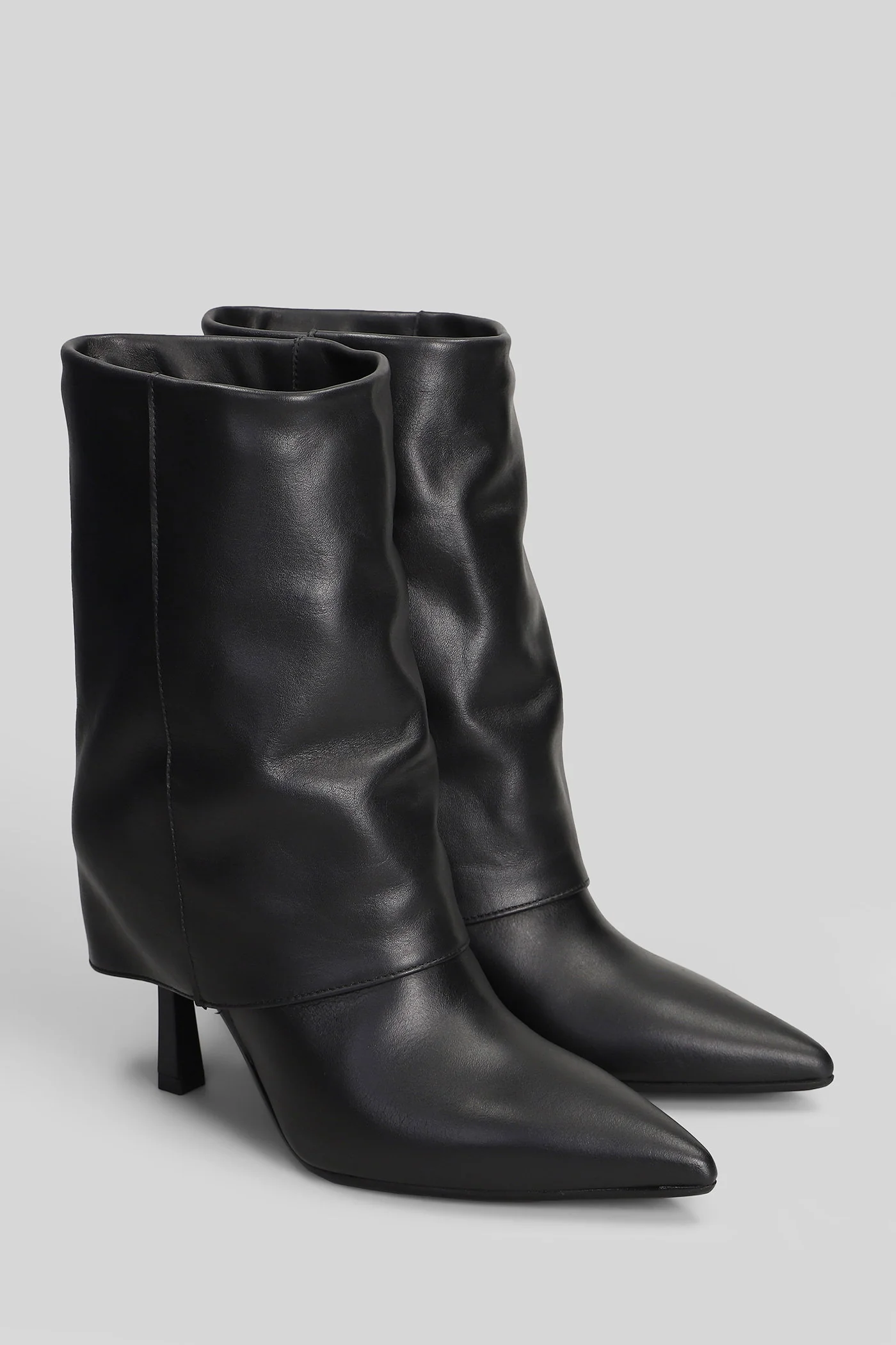 Angelica High heels Ankle boots in black leather - Image 2