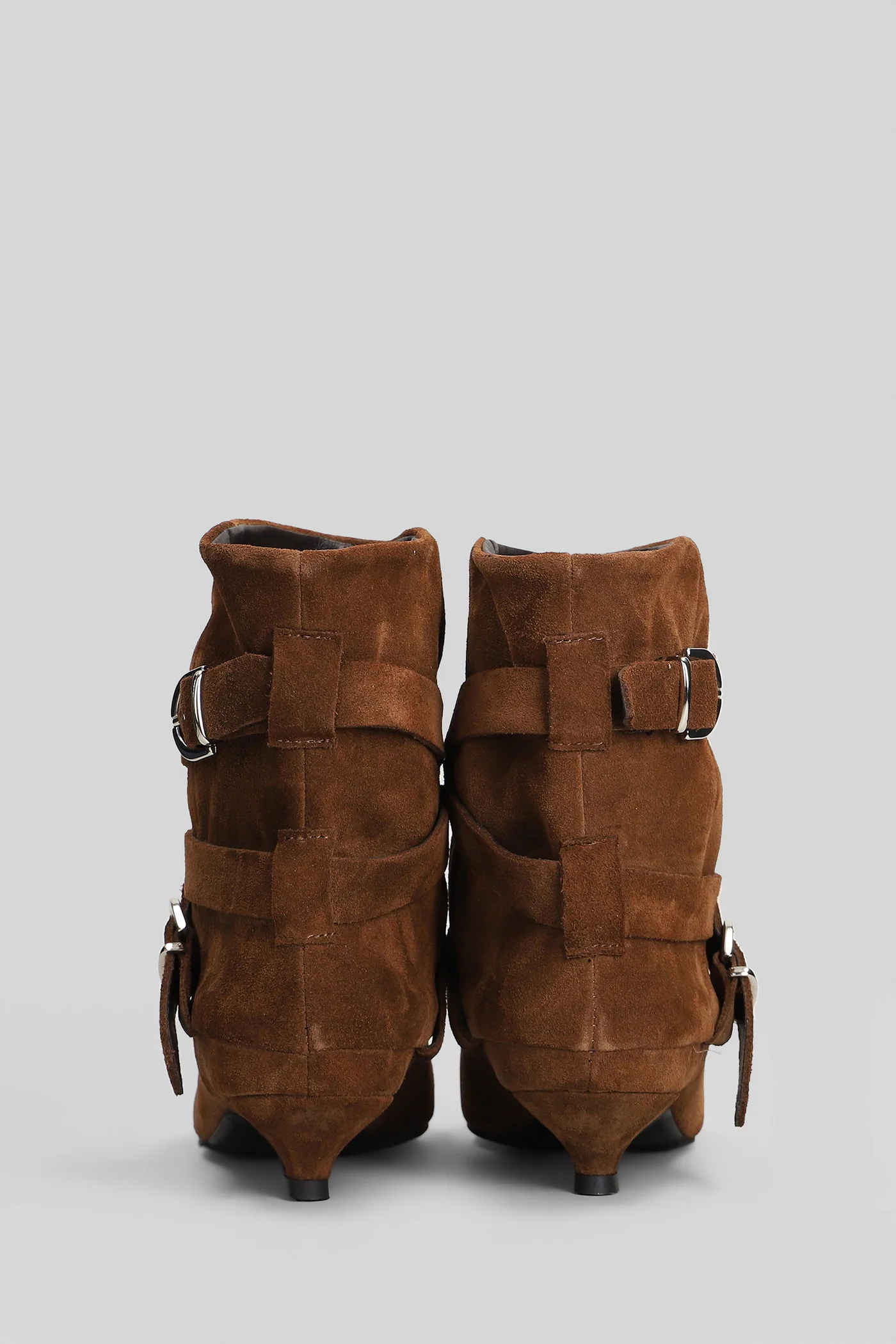 Arisa low heels Ankle boots in brown suede - Image 59