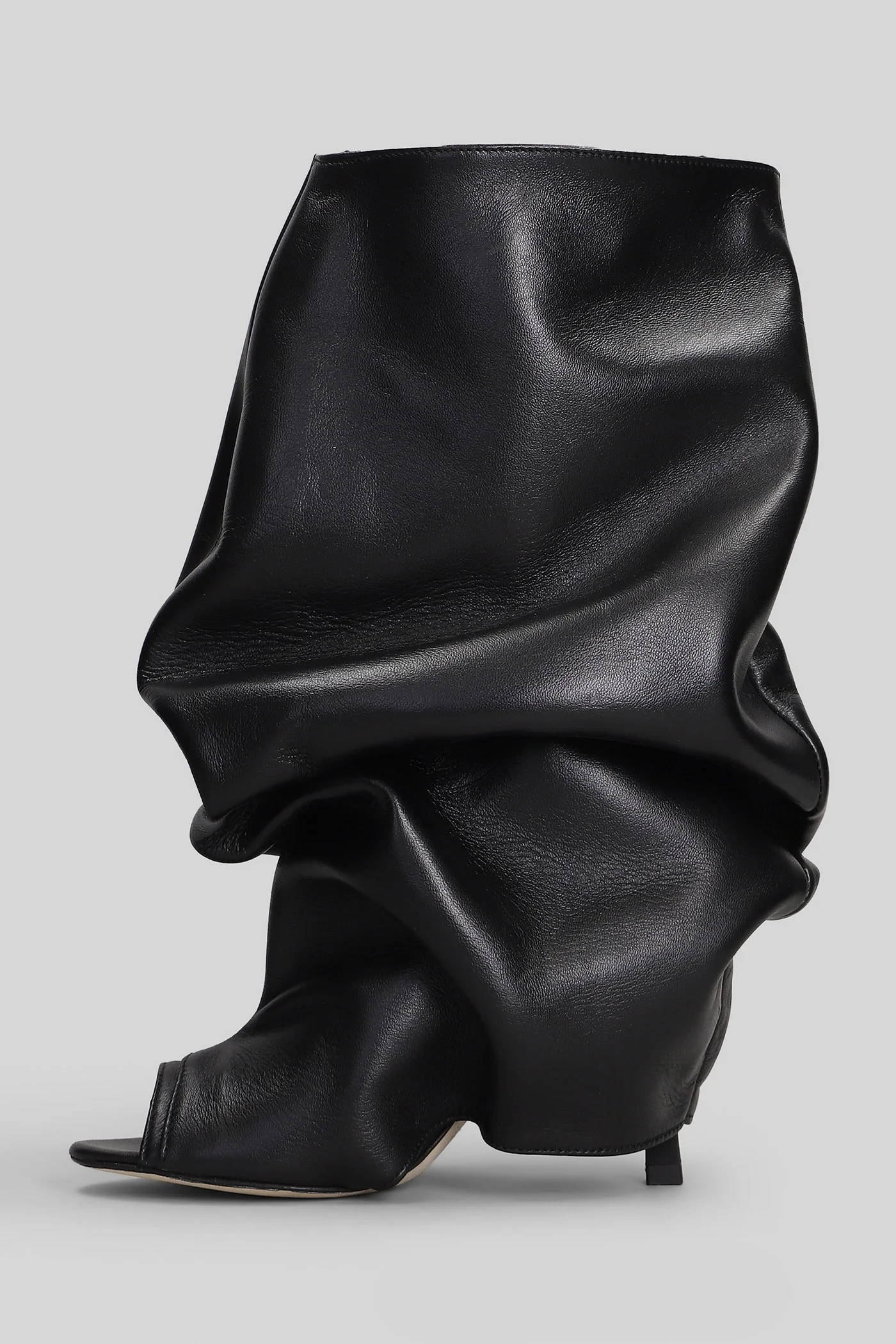 Camy High heels Ankle boots in black leather - Image 3