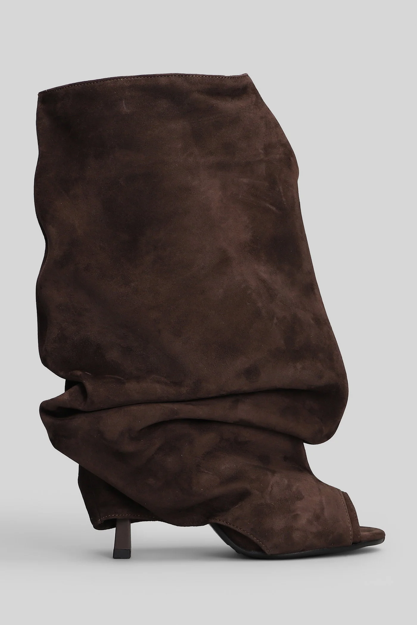 Camy High heels Ankle boots in dark brown suede