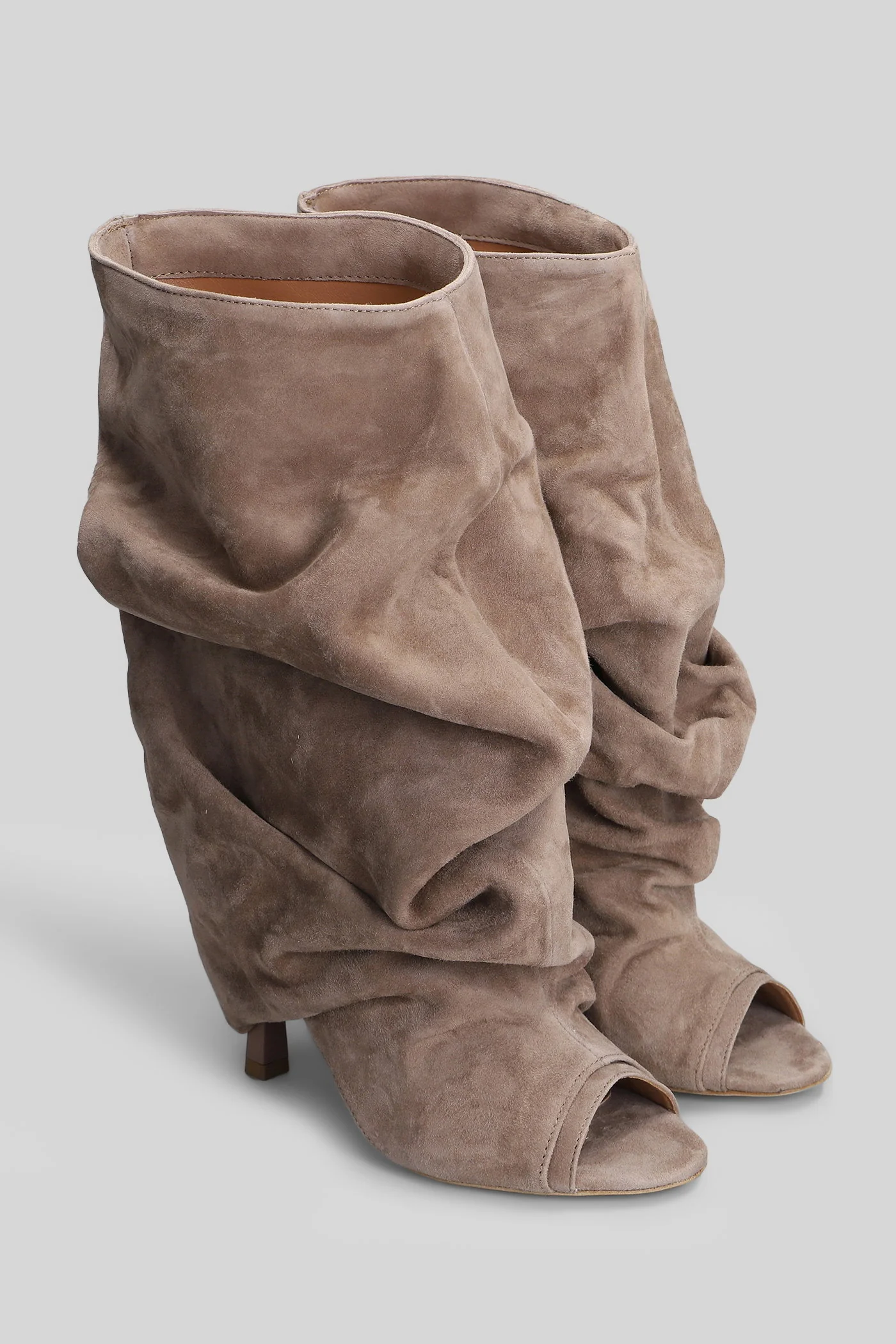 Camy High heels Ankle boots in taupe suede - Image 2