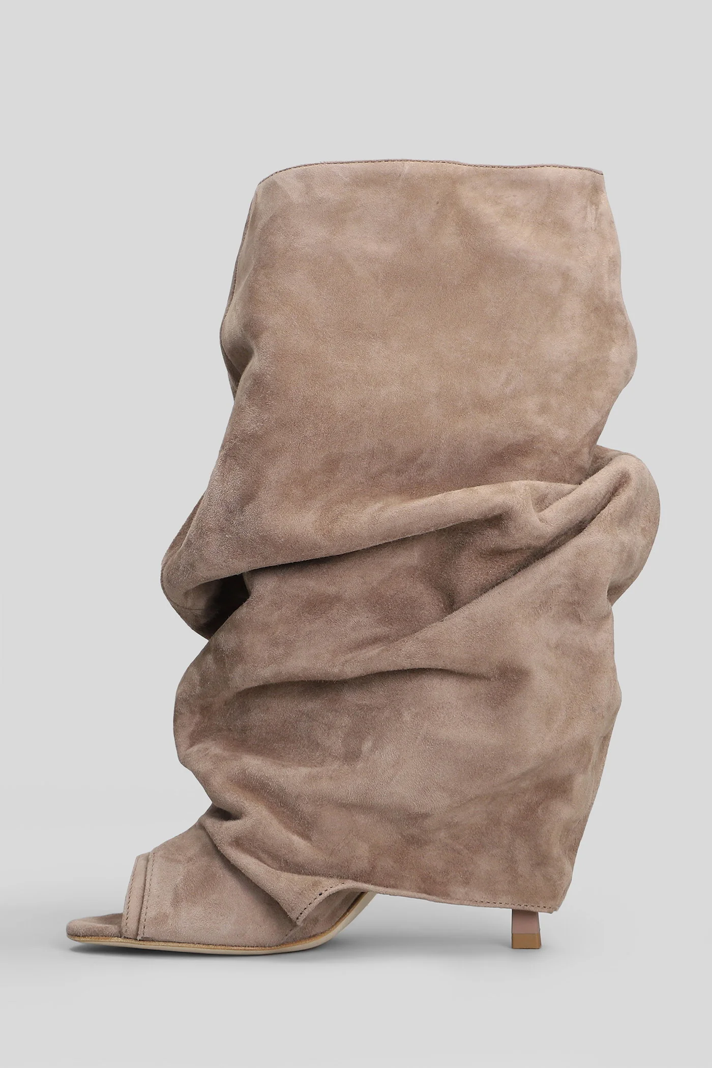 Camy High heels Ankle boots in taupe suede - Image 3