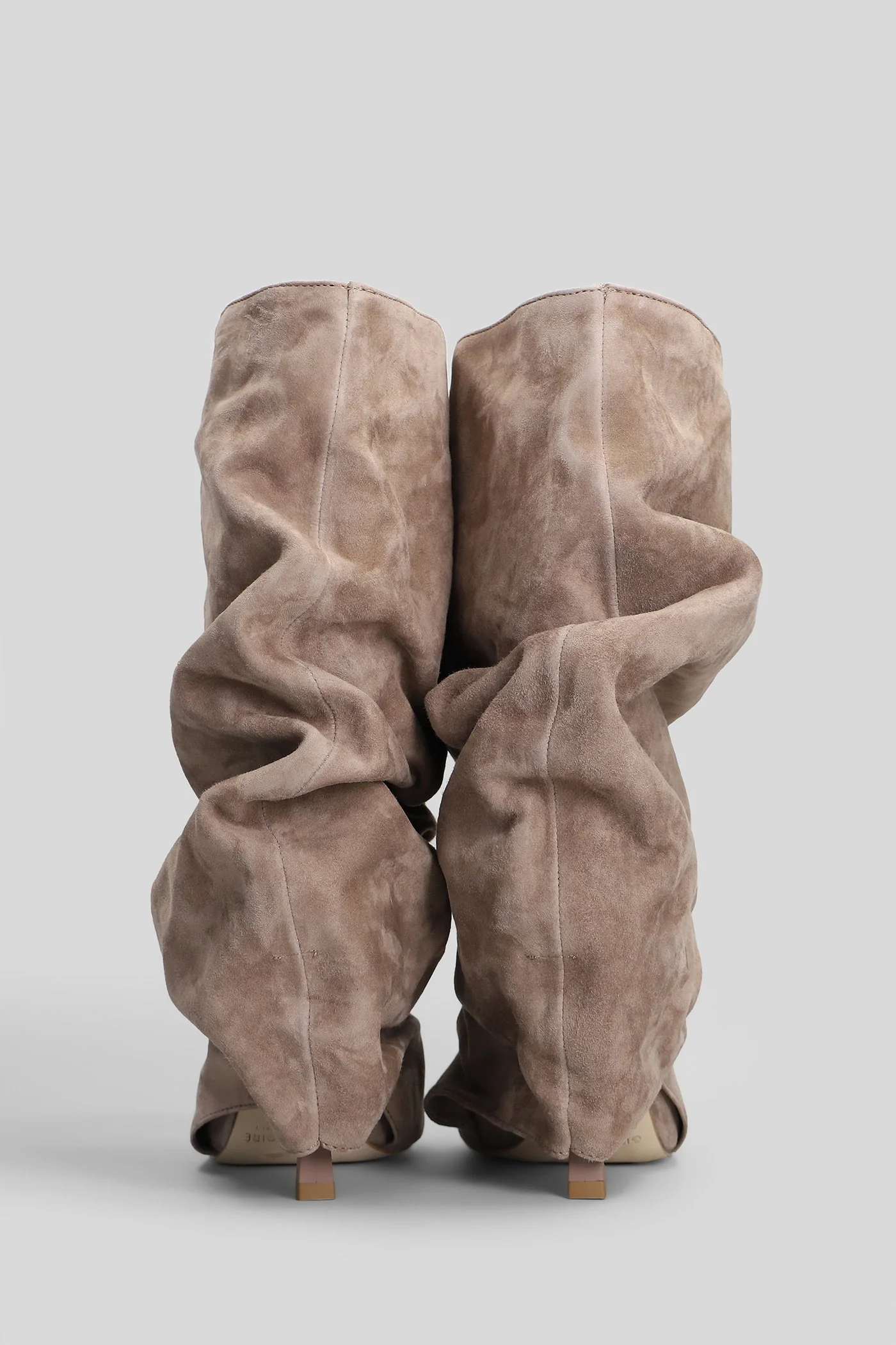Camy High heels Ankle boots in taupe suede - Image 4