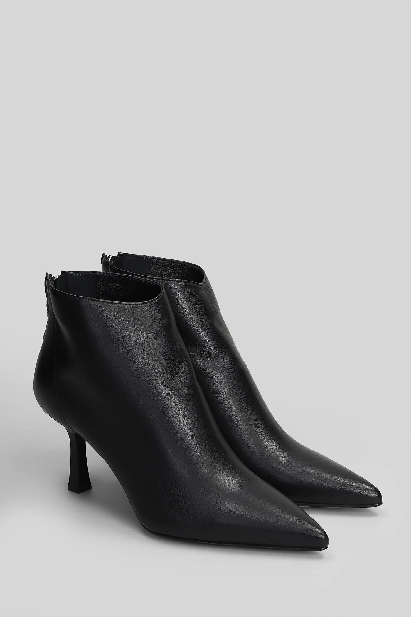 Elise High heels Ankle boots in black leather - Image 2