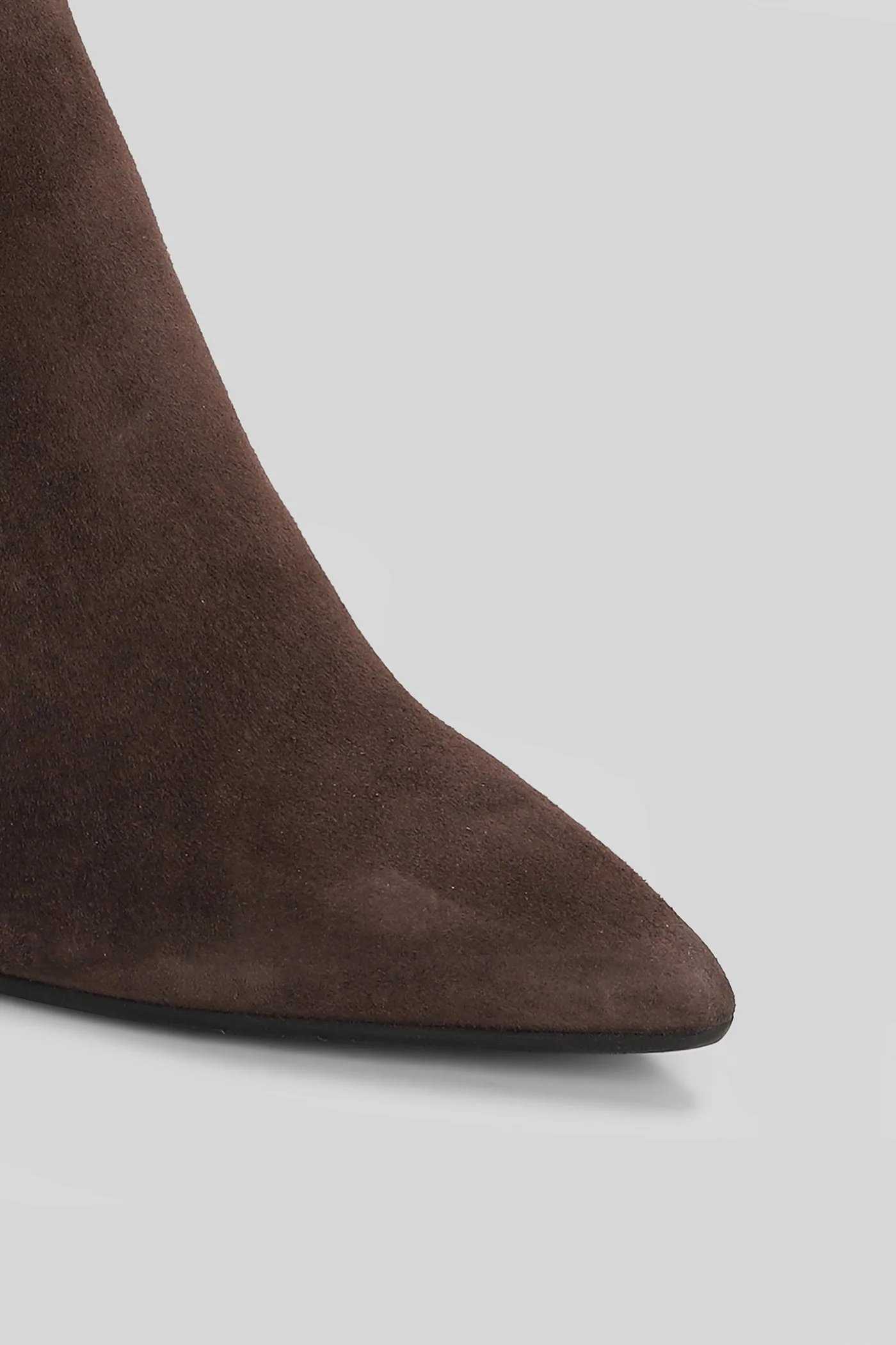 Elise High heels Ankle boots in dark brown suede - Image 5