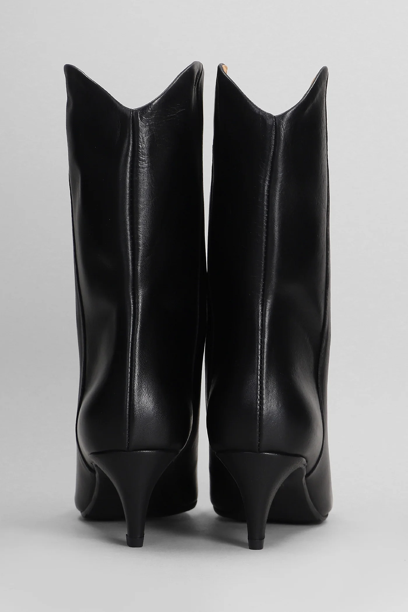 Enea High heels Ankle boots in black leather - Image 4