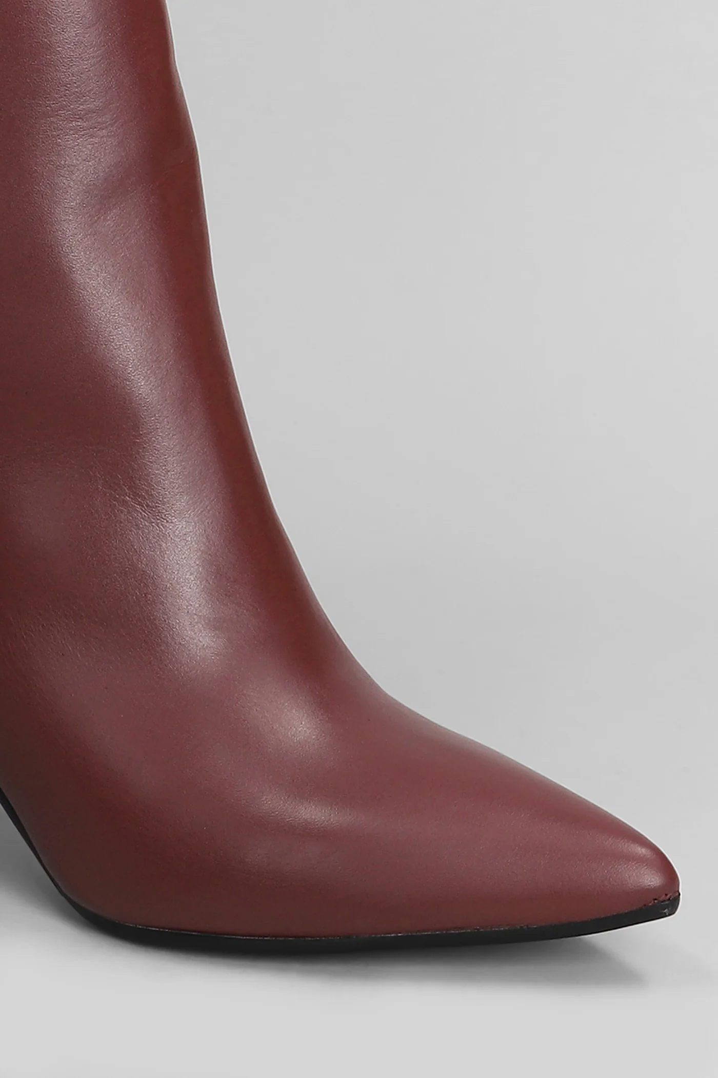 Gilda High heels boots in bordeaux leather - Image 5