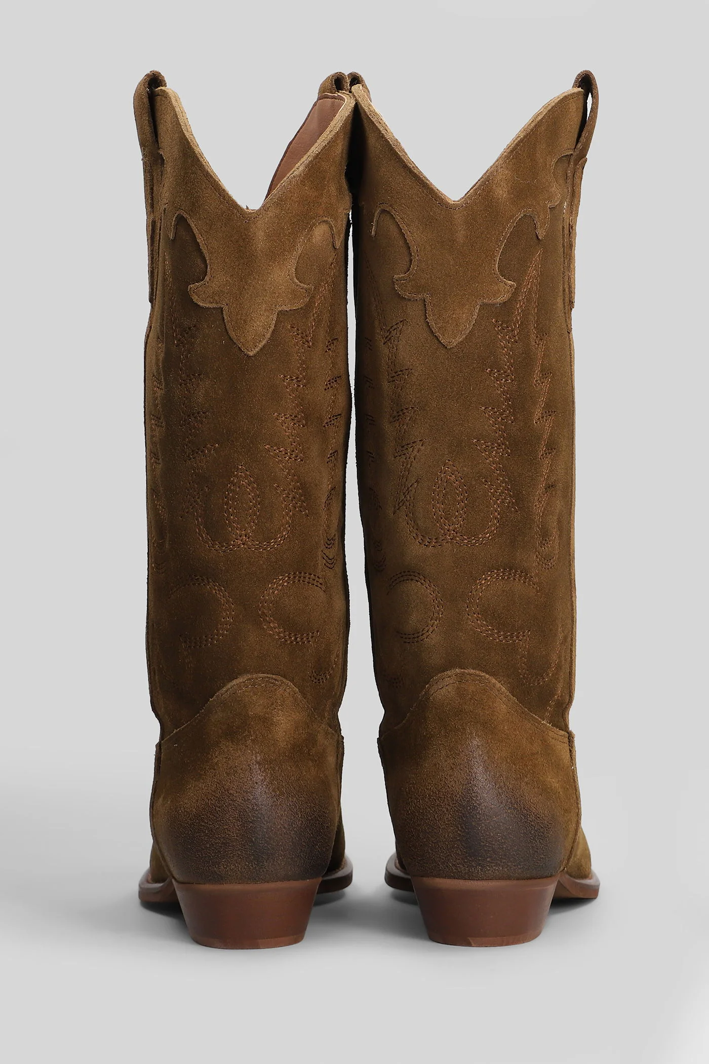 Guatemala texan boots in brown suede - Image 4