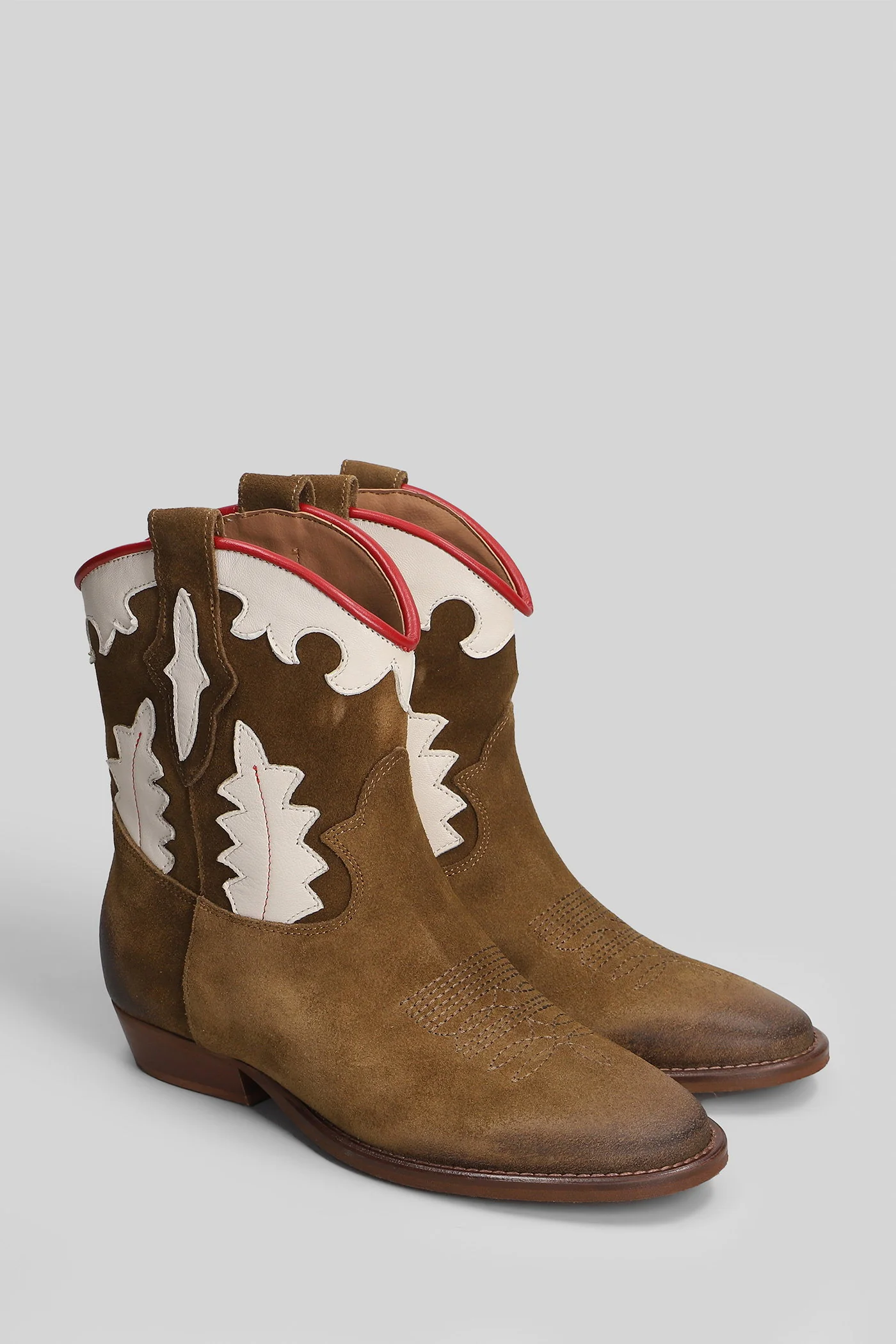 Guinea texan Ankle boots in brown suede - Image 2