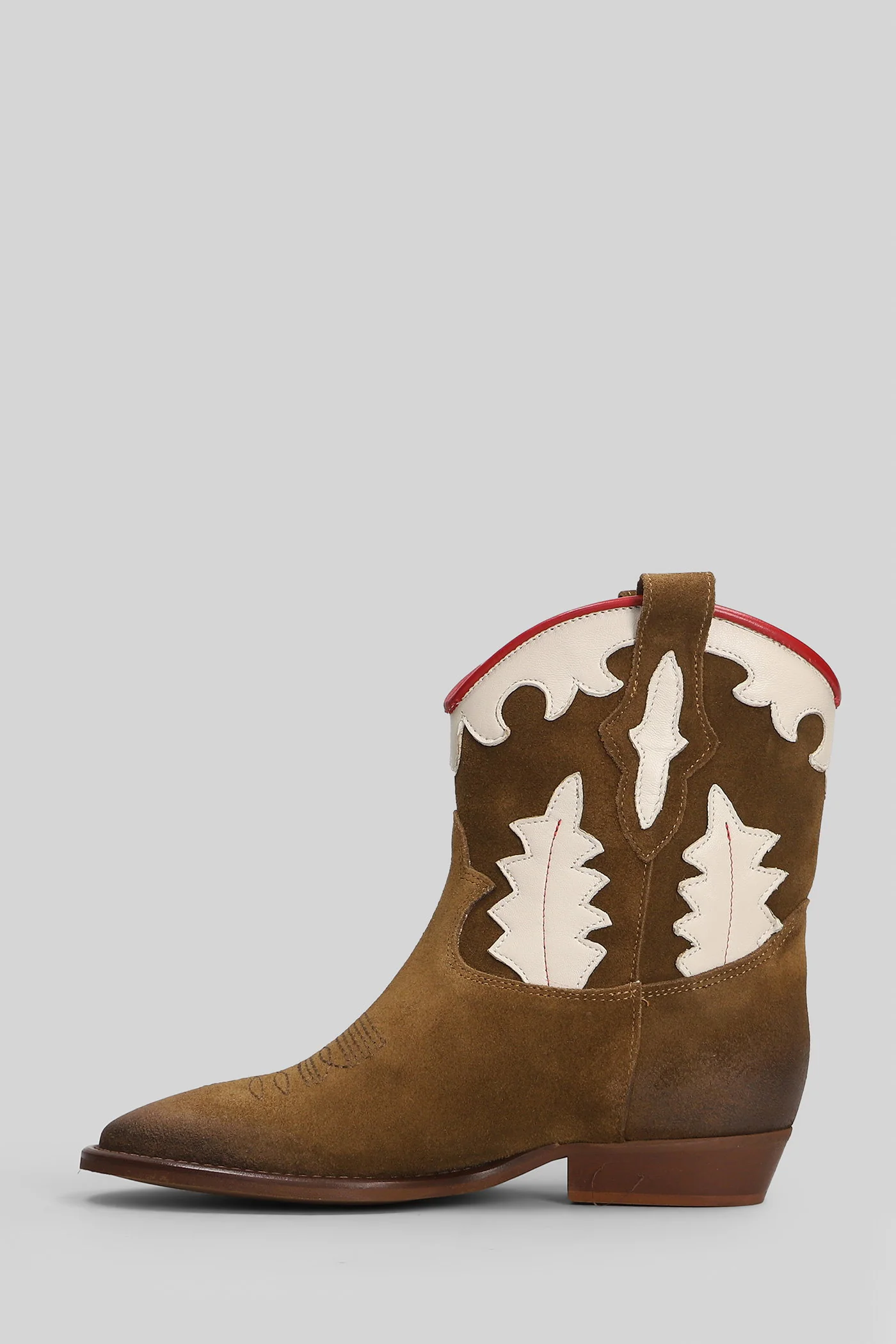 Guinea texan Ankle boots in brown suede - Image 3