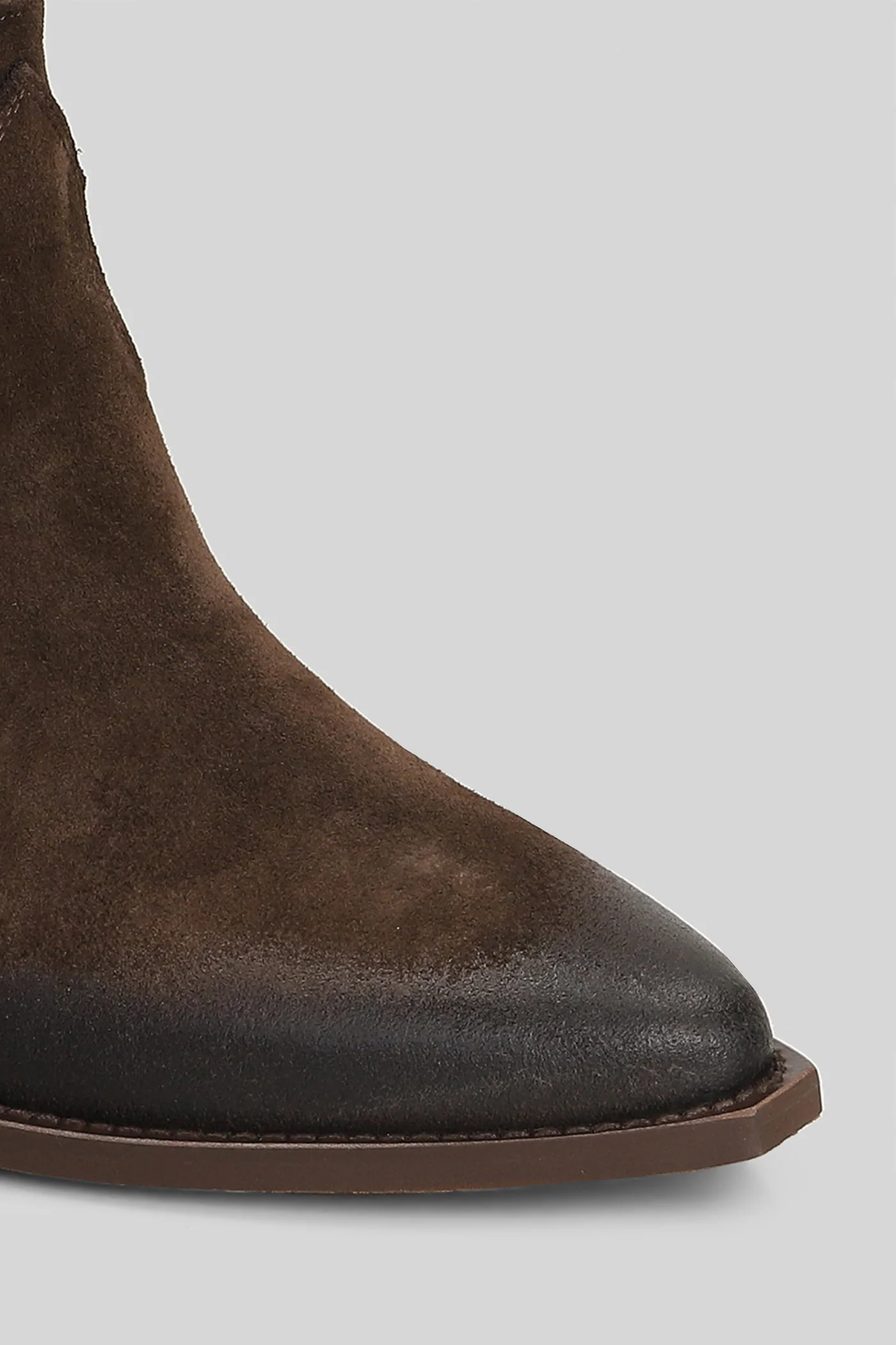 Jade texan Ankle boots in dark brown suede - Image 5