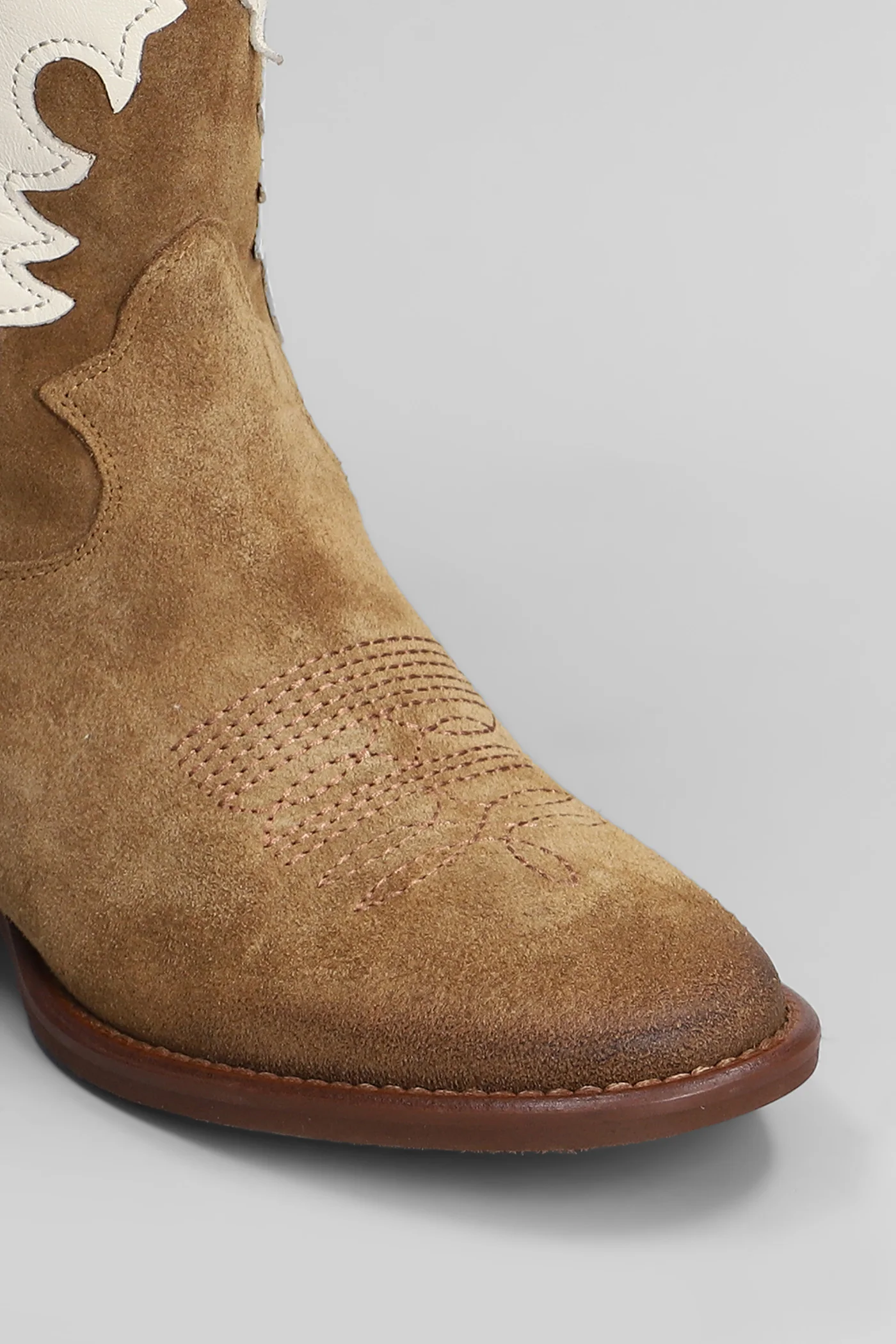 Kansas texan boots in brown suede - Image 5