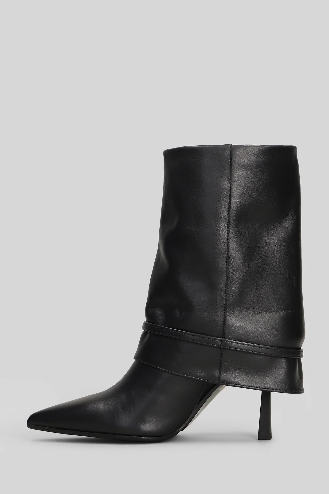 Karen High heels Ankle boots in black leather - Image 3