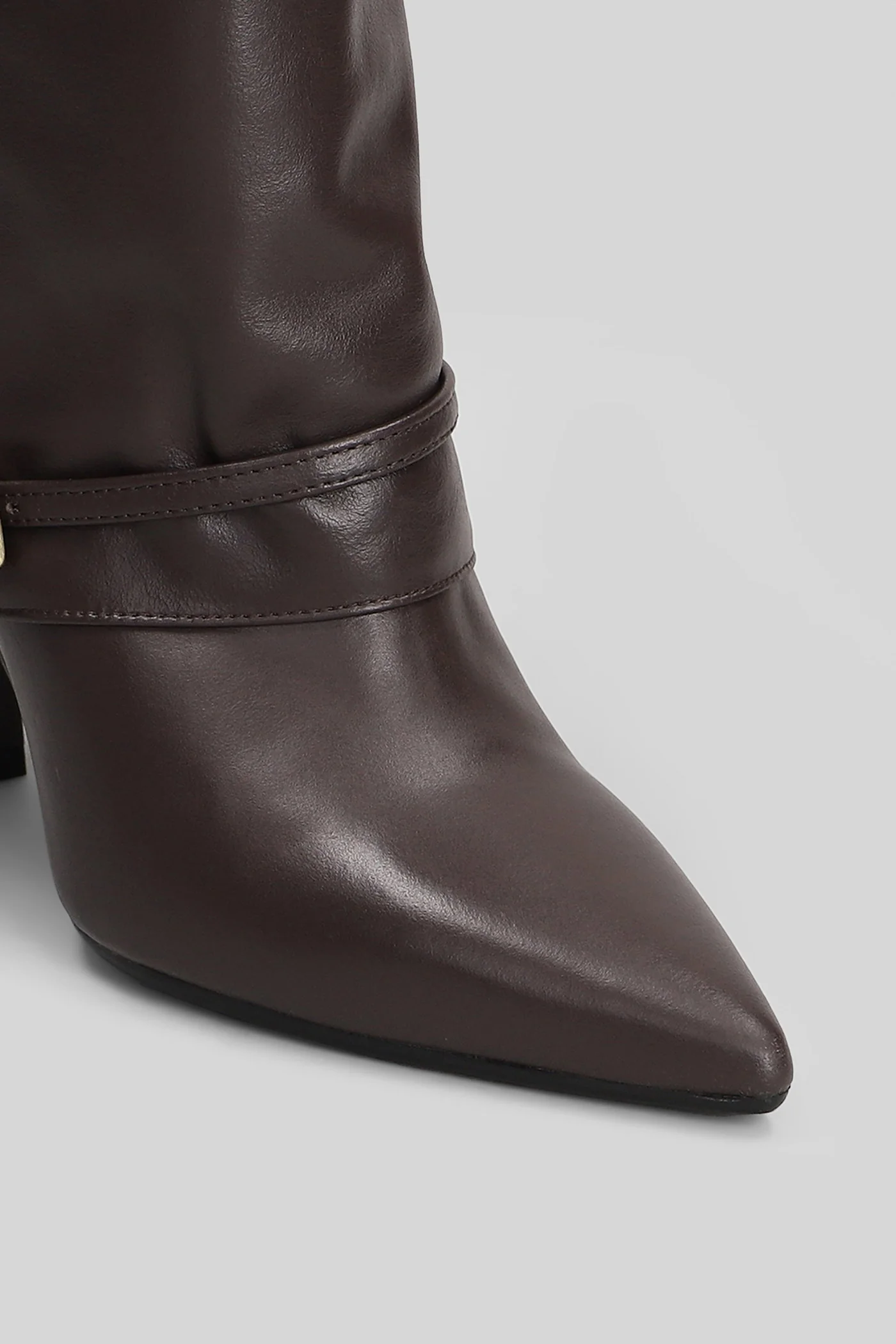 Karen High heels Ankle boots in dark brown leather - Image 5