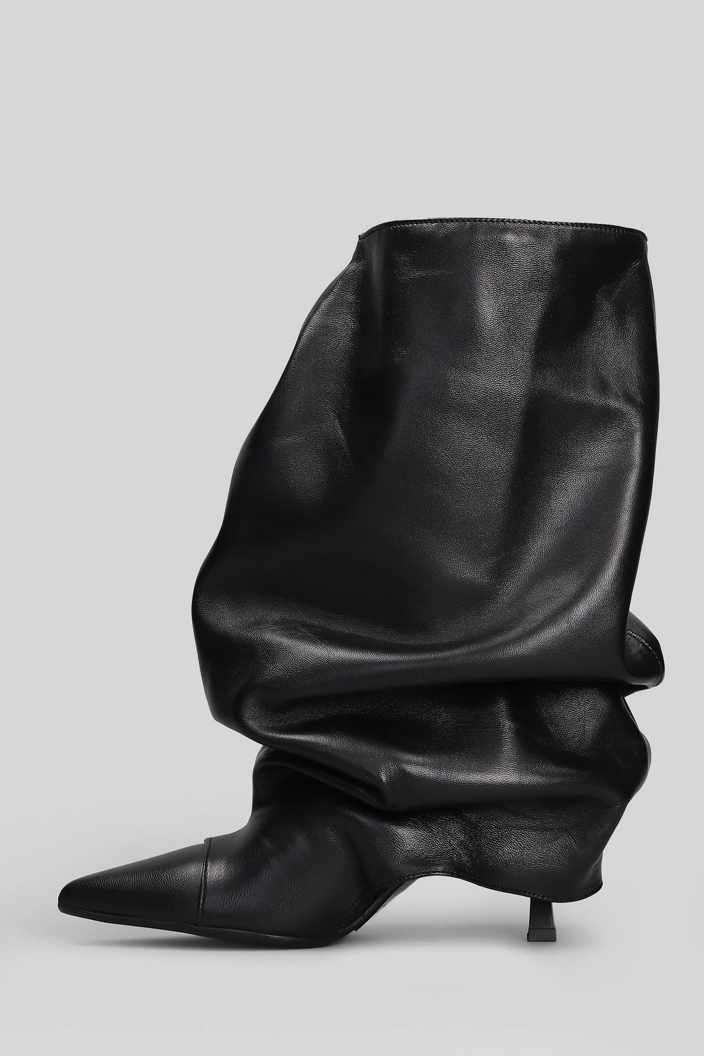 Karmel High heels Ankle boots in black leather - Image 3
