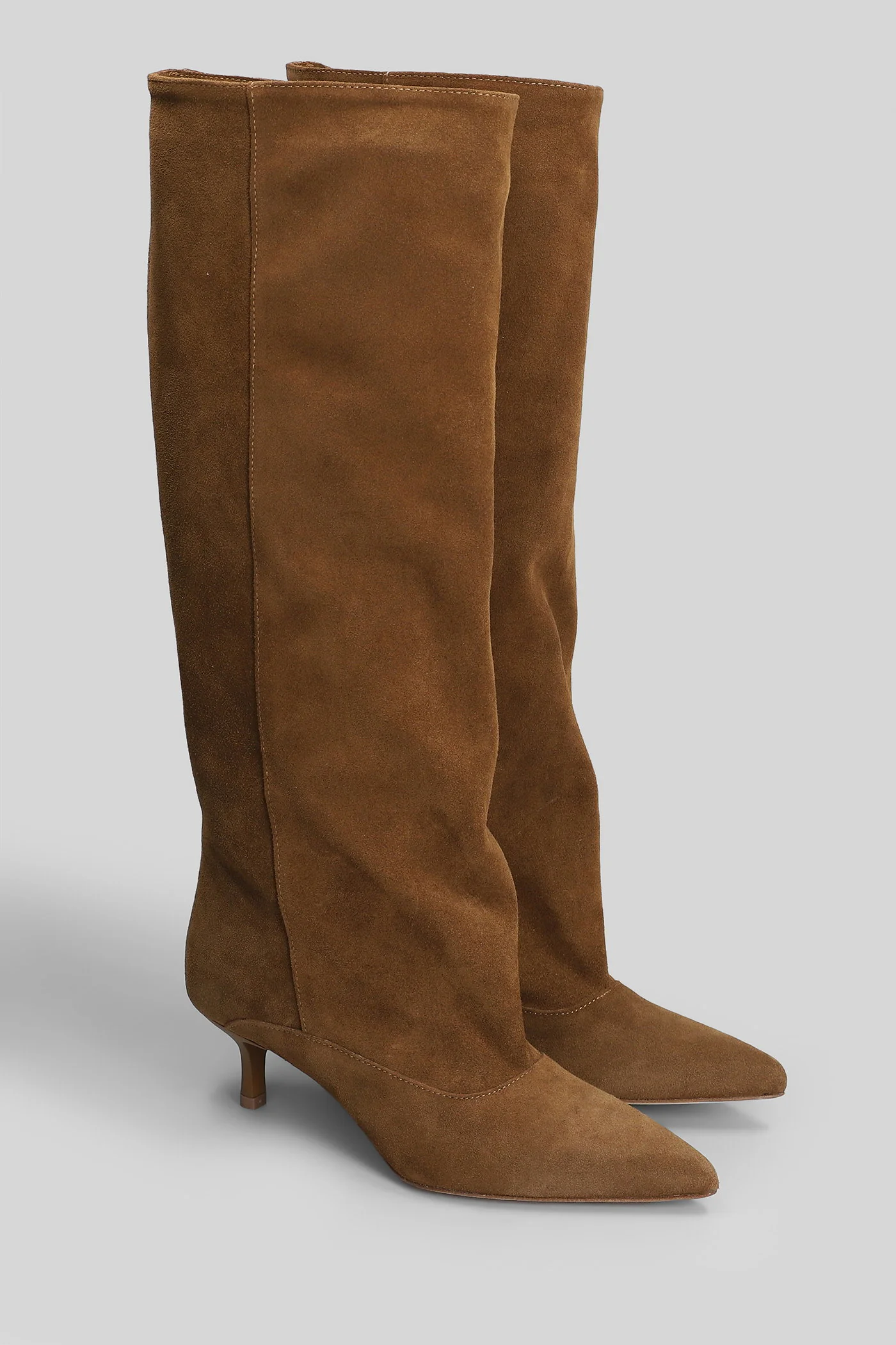 Lory High heels boots in leather color suede - Image 2
