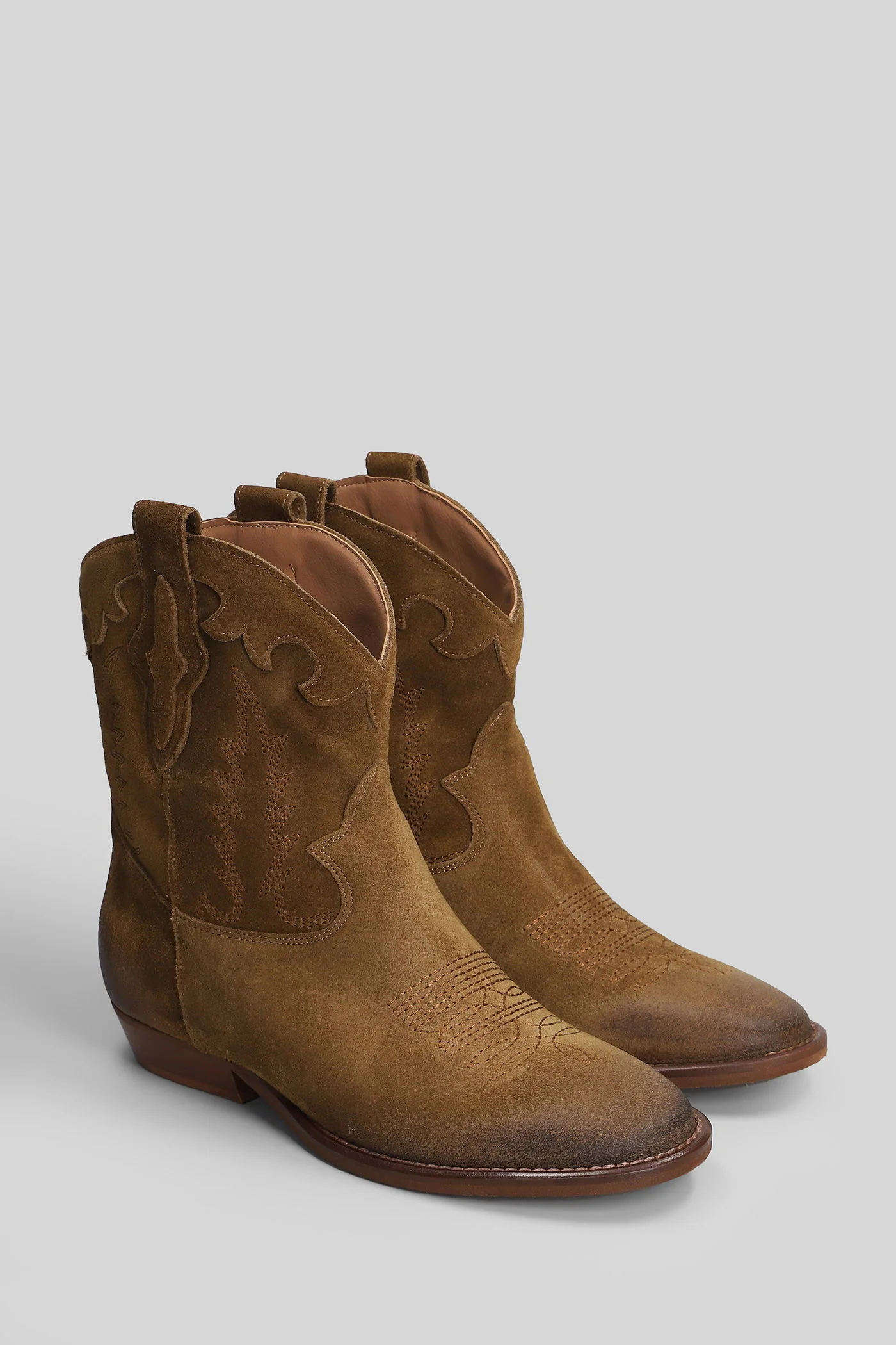 Malawi texan Ankle boots in leather color suede - Image 2