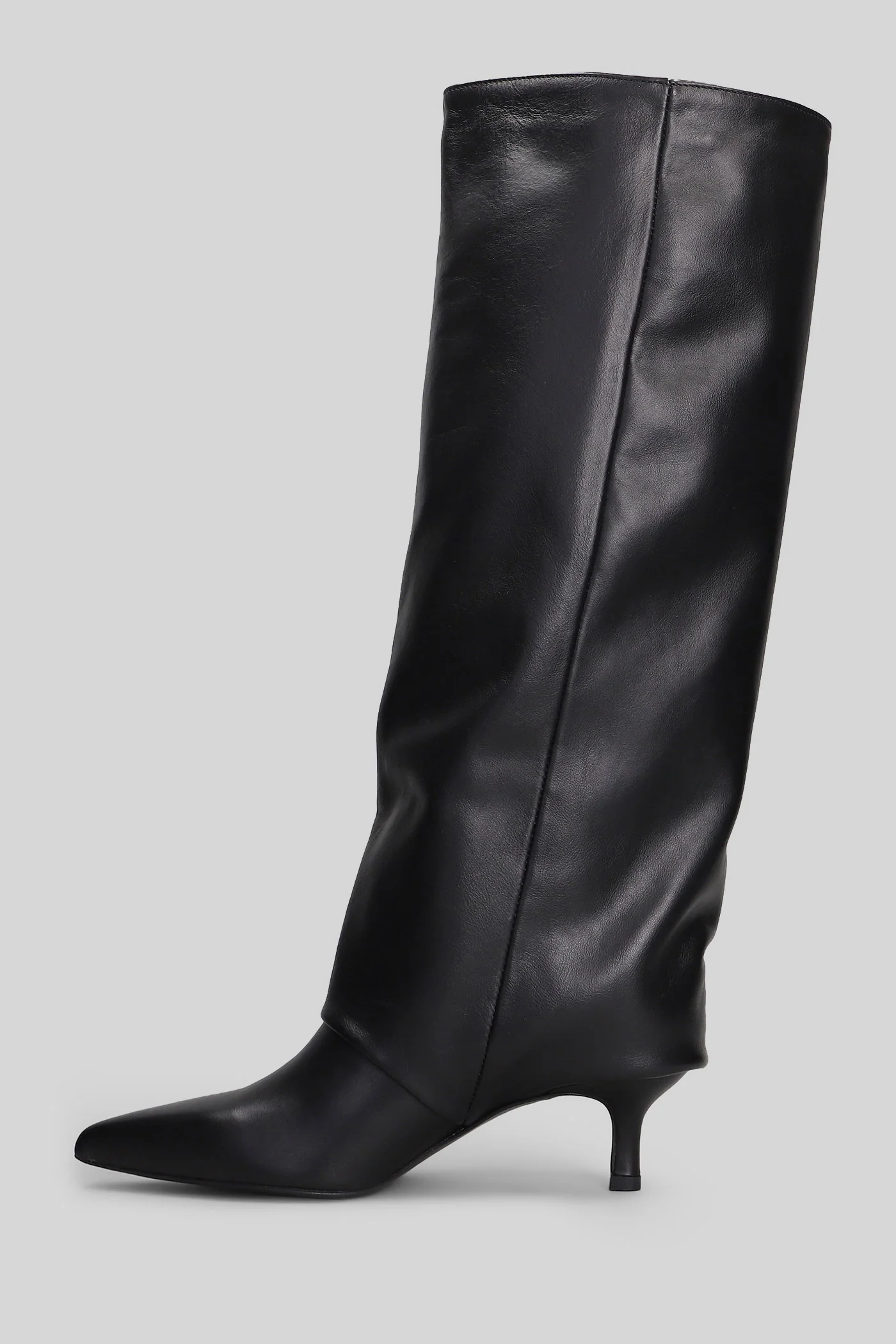 Matilda High heels boots in black leather - Image 3