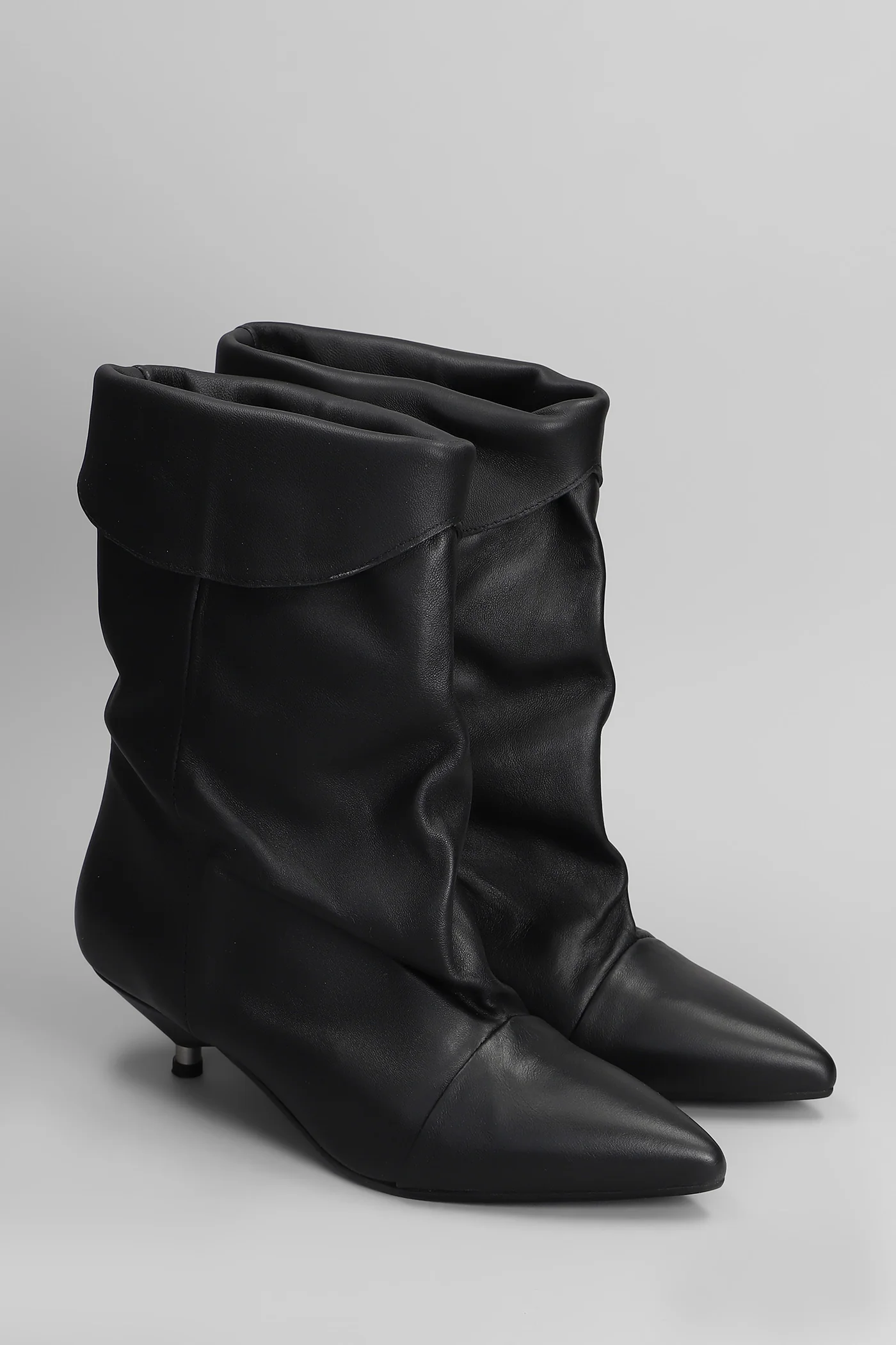 Miriam low heels Ankle boots in black leather - Image 2