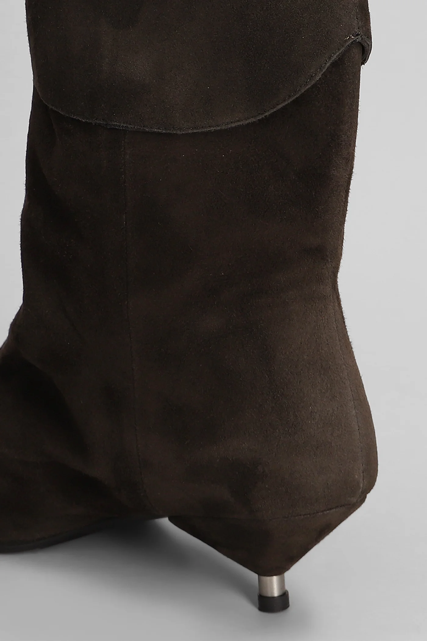 Miriam low heels Ankle boots in dark brown suede - Image 5