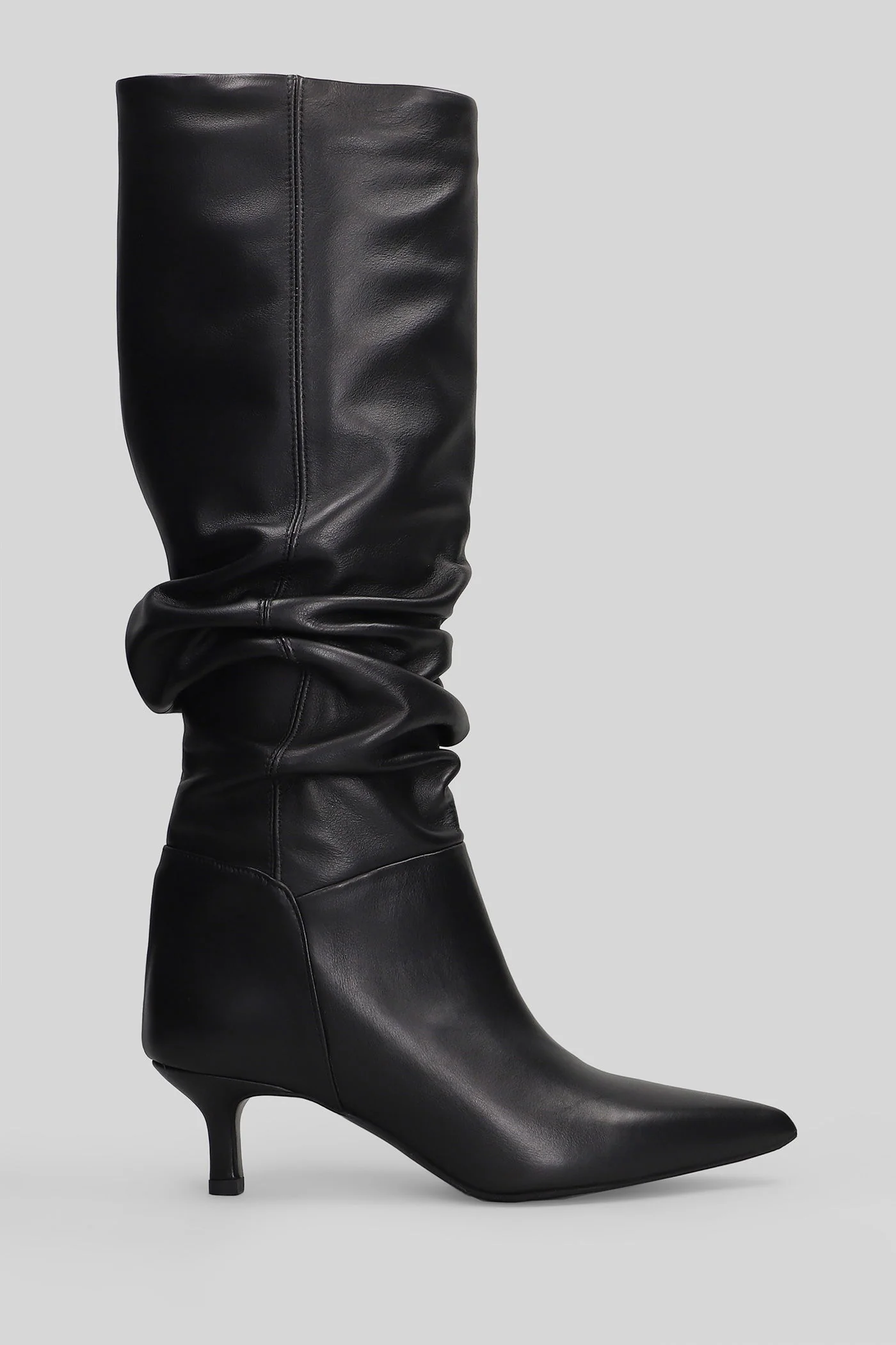 Morgan High heels boots in black leather