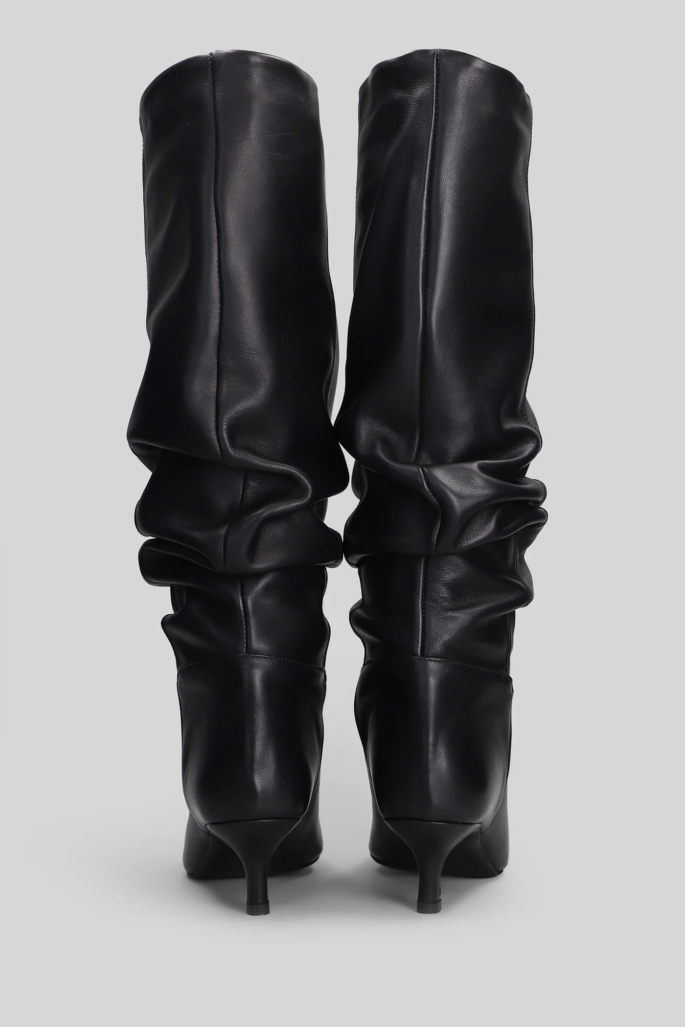 Morgan High heels boots in black leather - Image 4