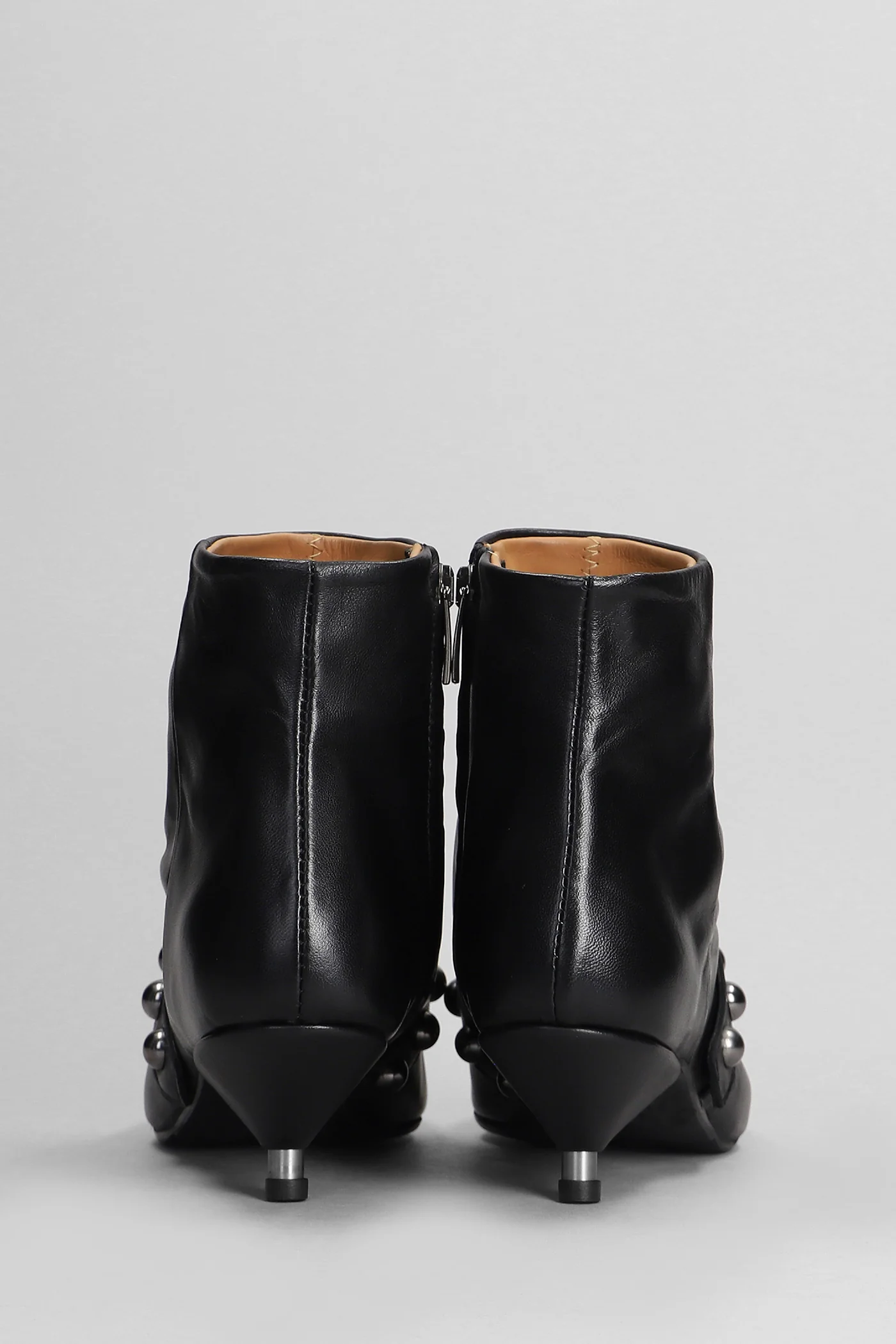 Niara High heels Ankle boots in black leather - Image 4