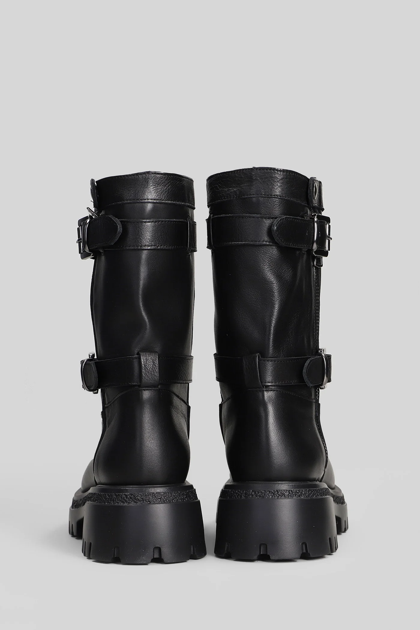 Norvegia low heels Ankle boots in black leather - Image 4