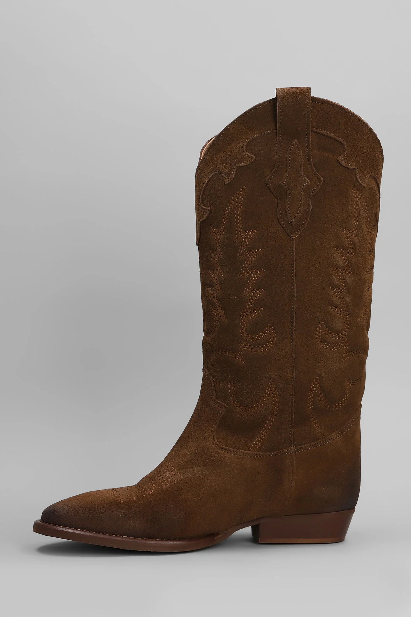 Oklahoma texan boots in leather color suede - Image 3