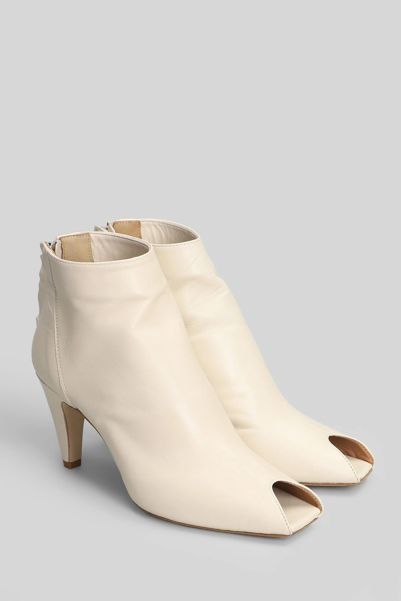Raffy High heels Ankle boots in white leather - Image 2