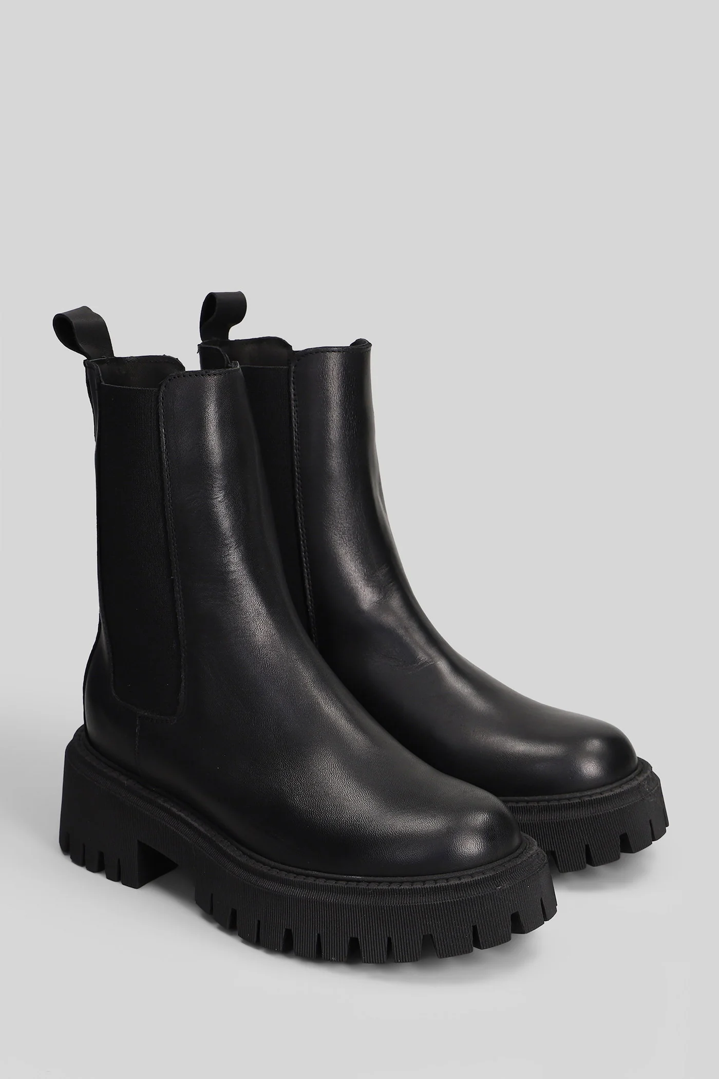 Rebel Combat boots in black leather - Image 2