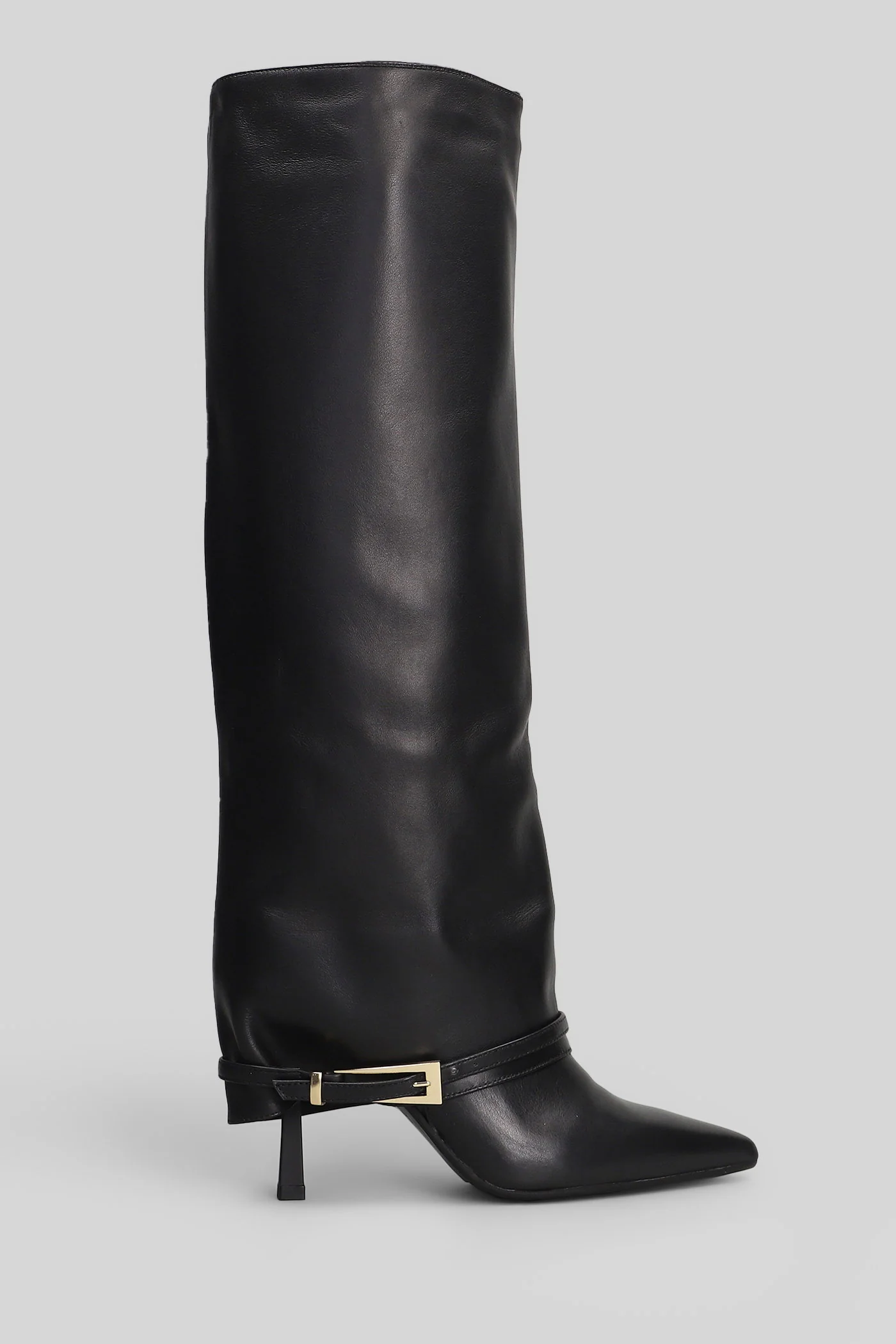 Samantha High heels boots in black leather