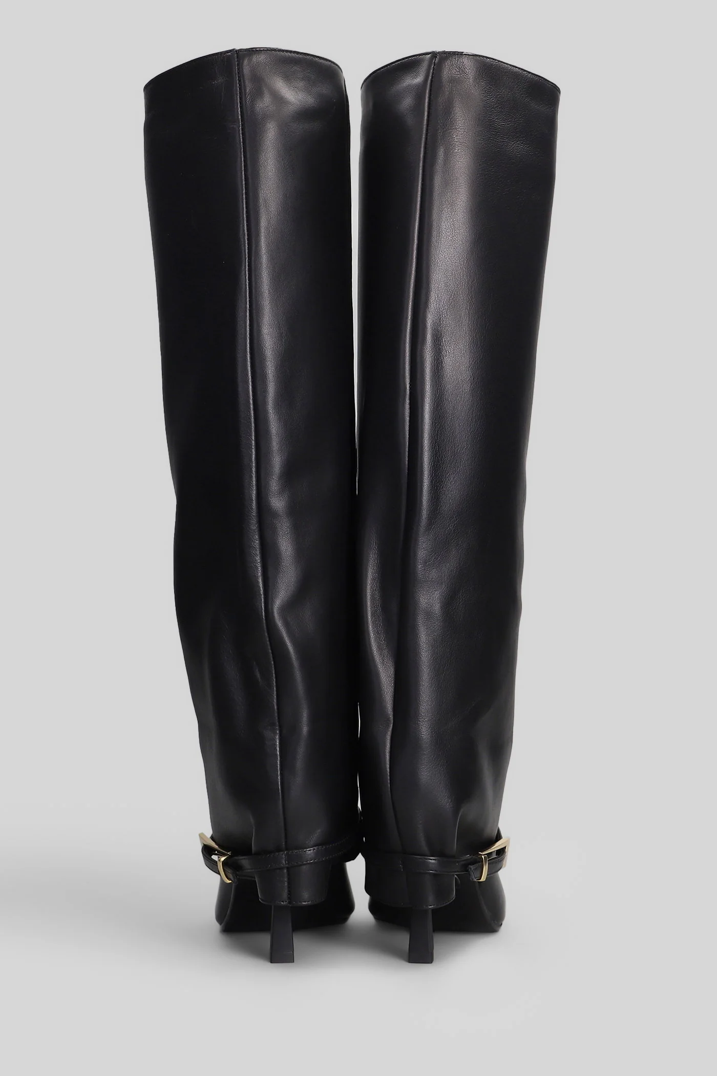 Samantha High heels boots in black leather - Image 4