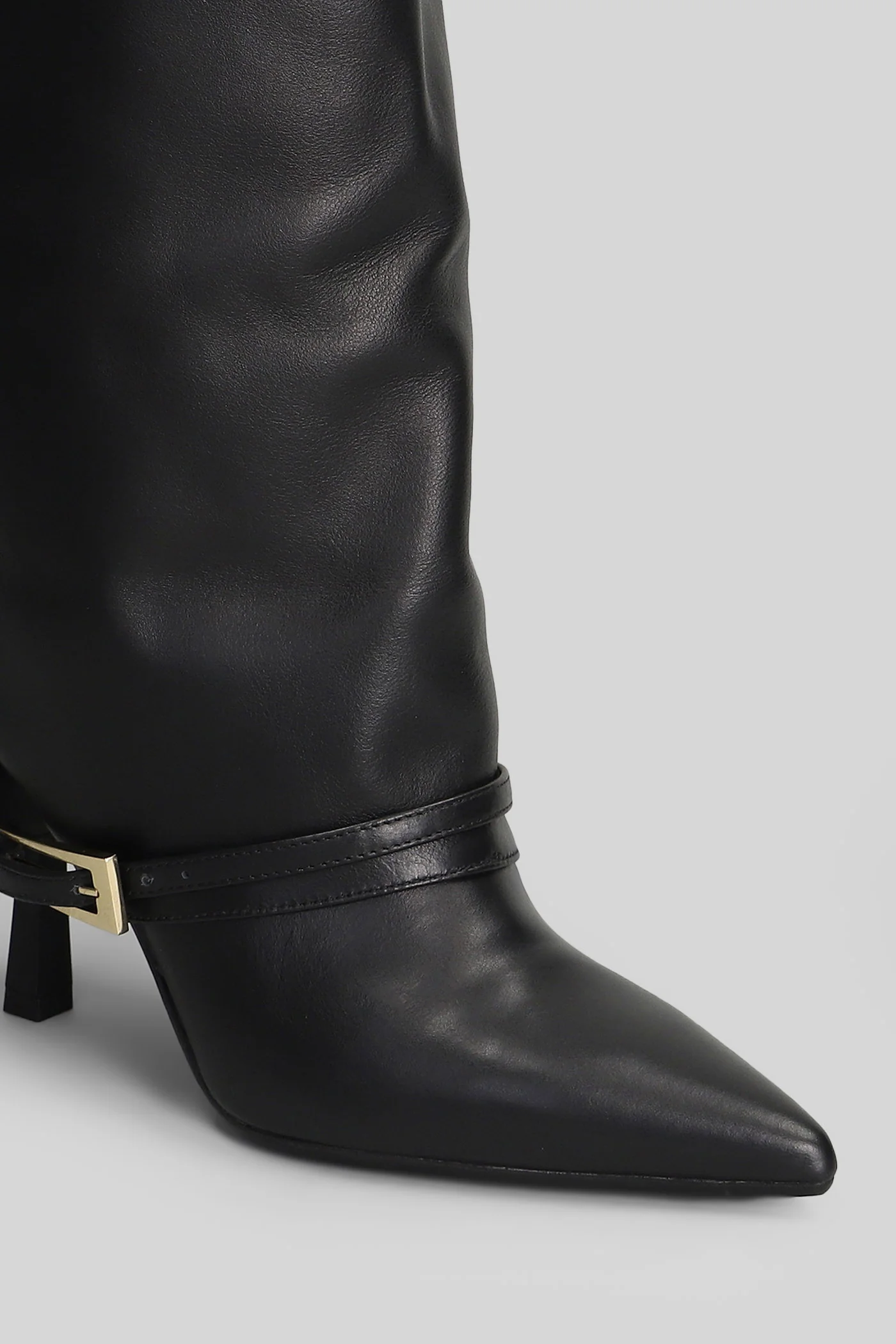 Samantha High heels boots in black leather - Image 5