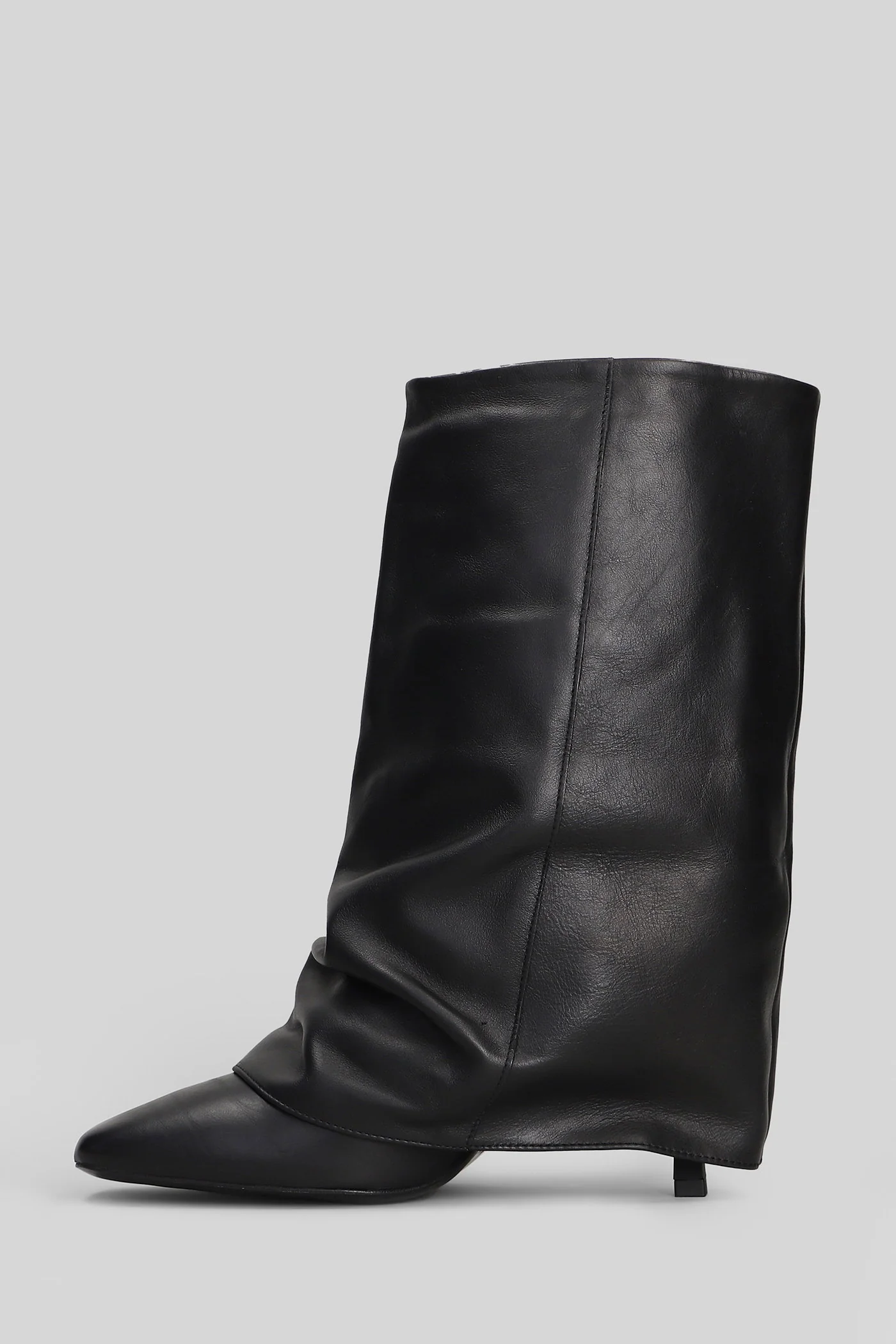 Samira High heels Ankle boots in black leather - Image 3