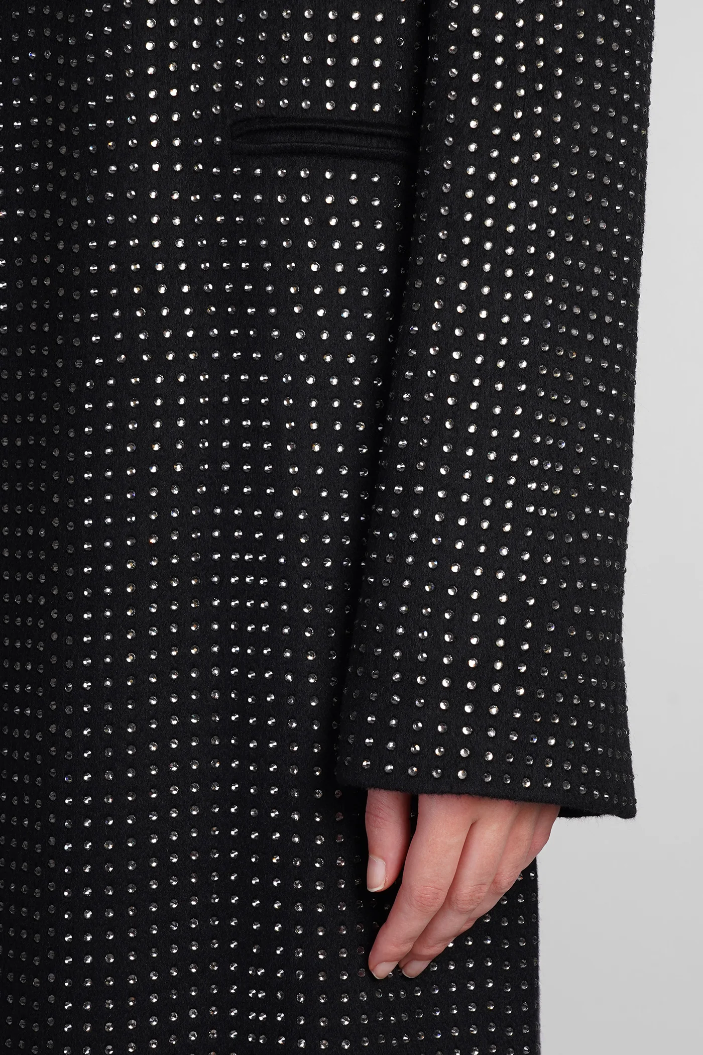 Coat in black wool - Image 5
