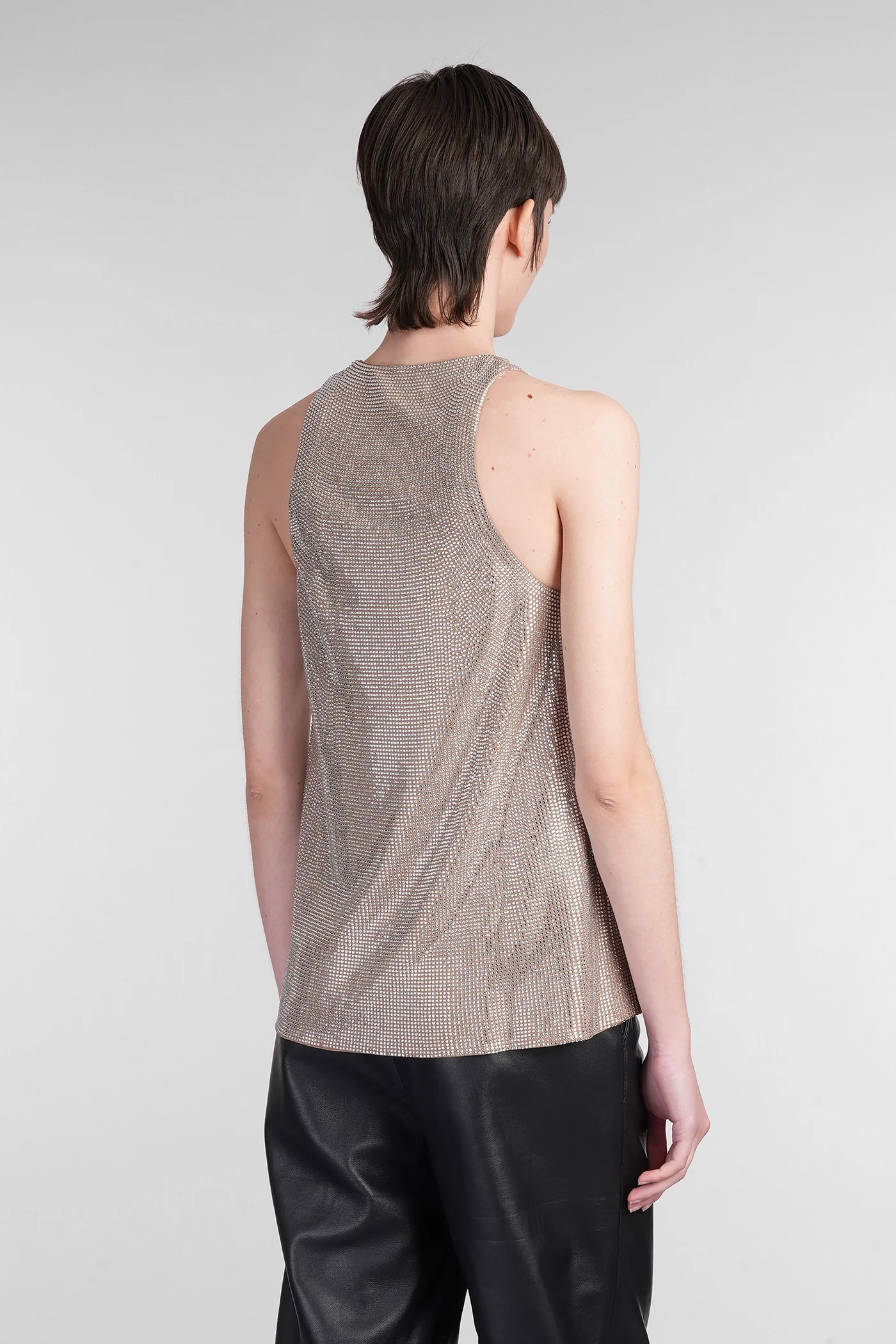 tank Top in beige viscose - Image 3