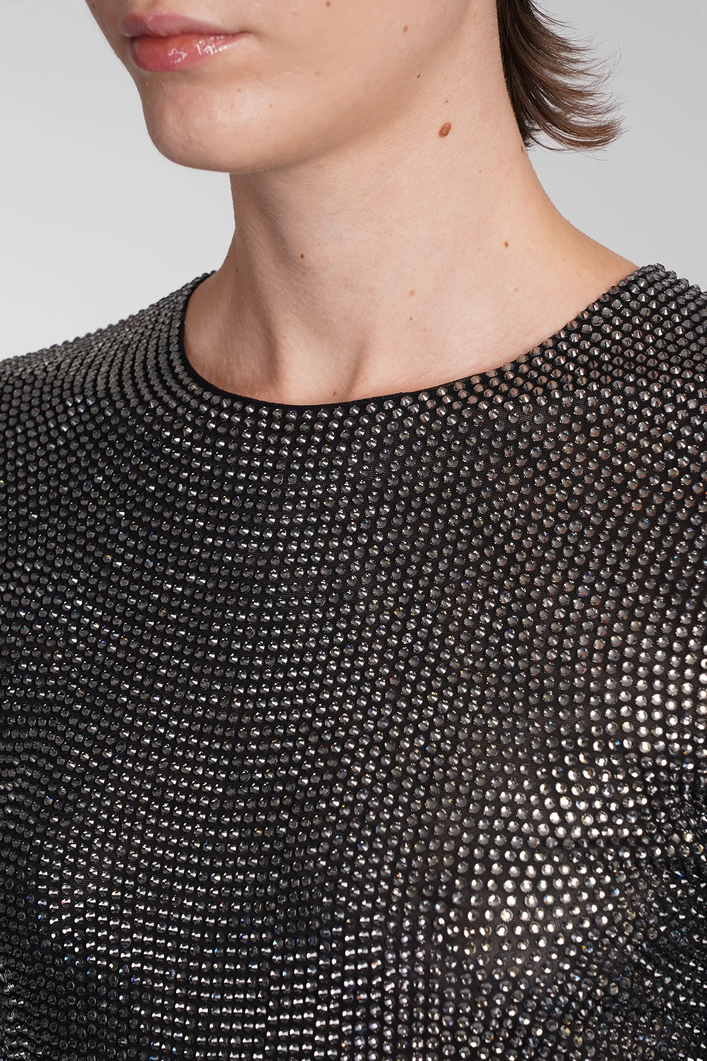 Topwear in black polyamide - Image 5