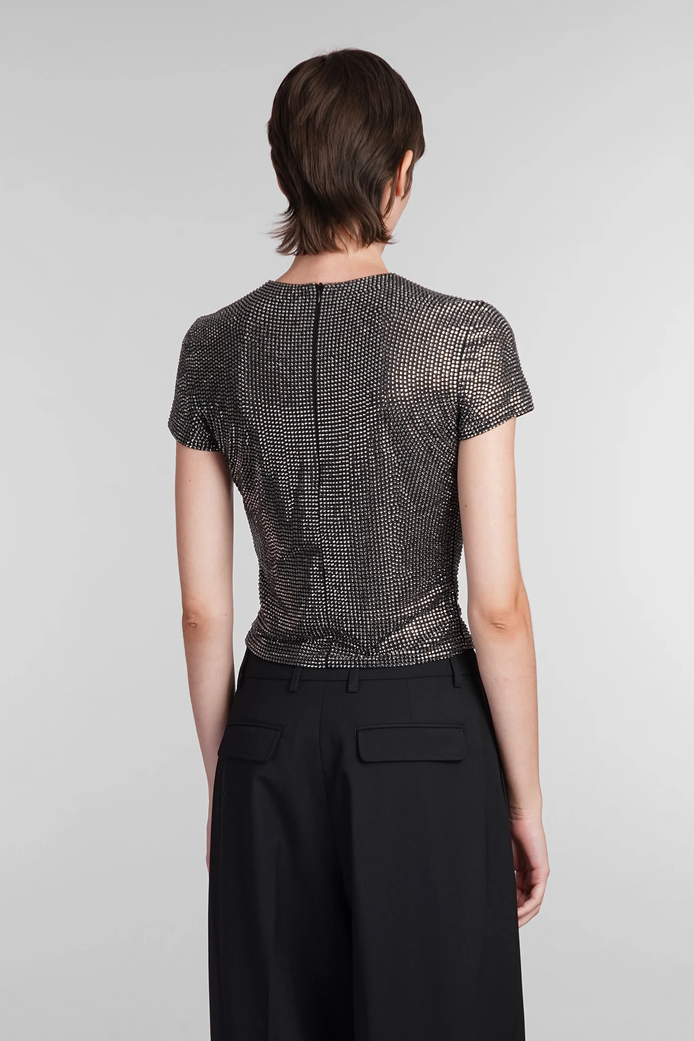 Topwear in black polyamide - Image 3