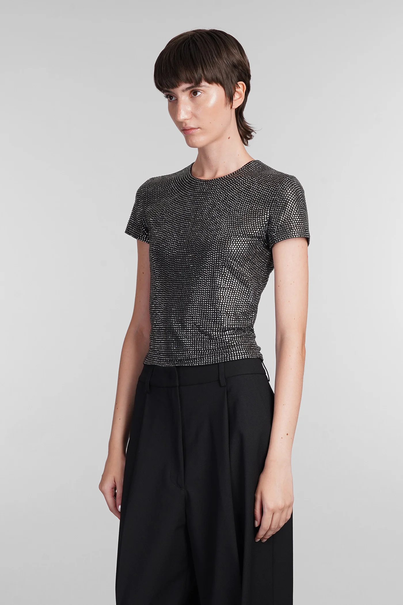 Topwear in black polyamide - Image 4