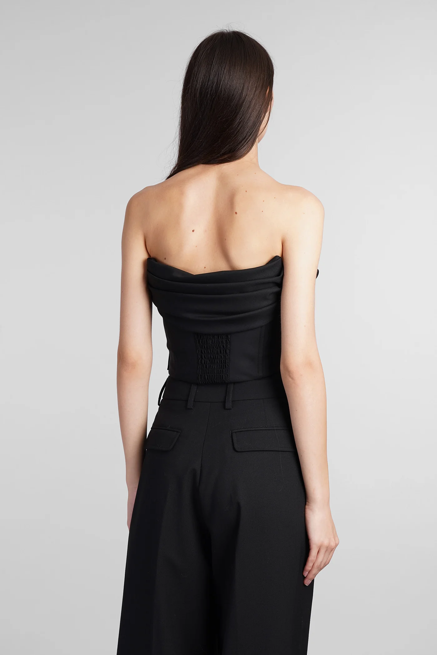 Topwear in black wool - Image 3