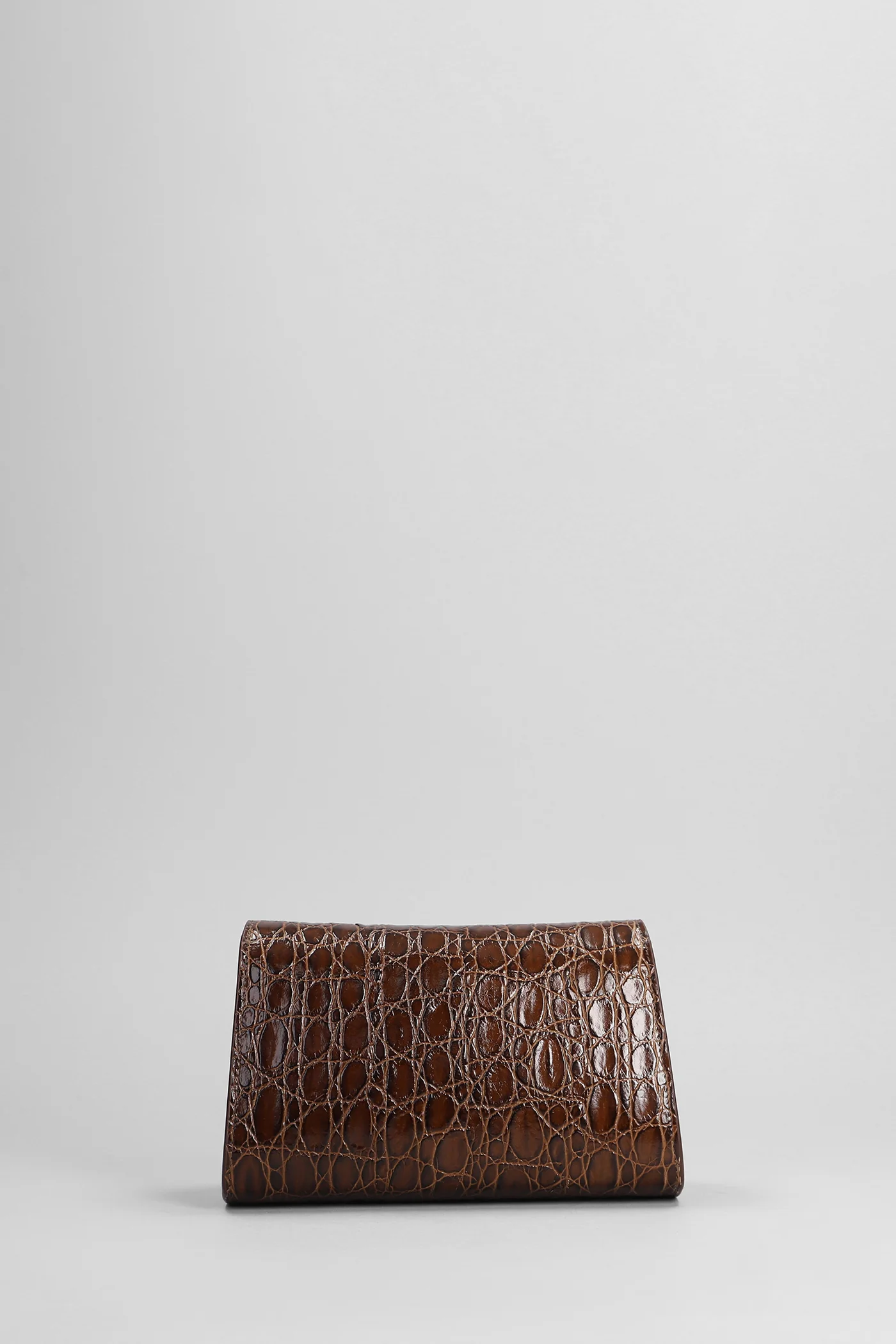 Cleopatra Clutch in brown leather - Image 3
