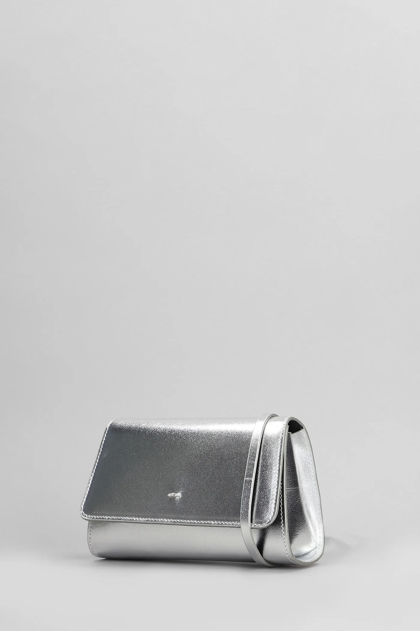 Cleopatra Clutch in silver leather - Image 2