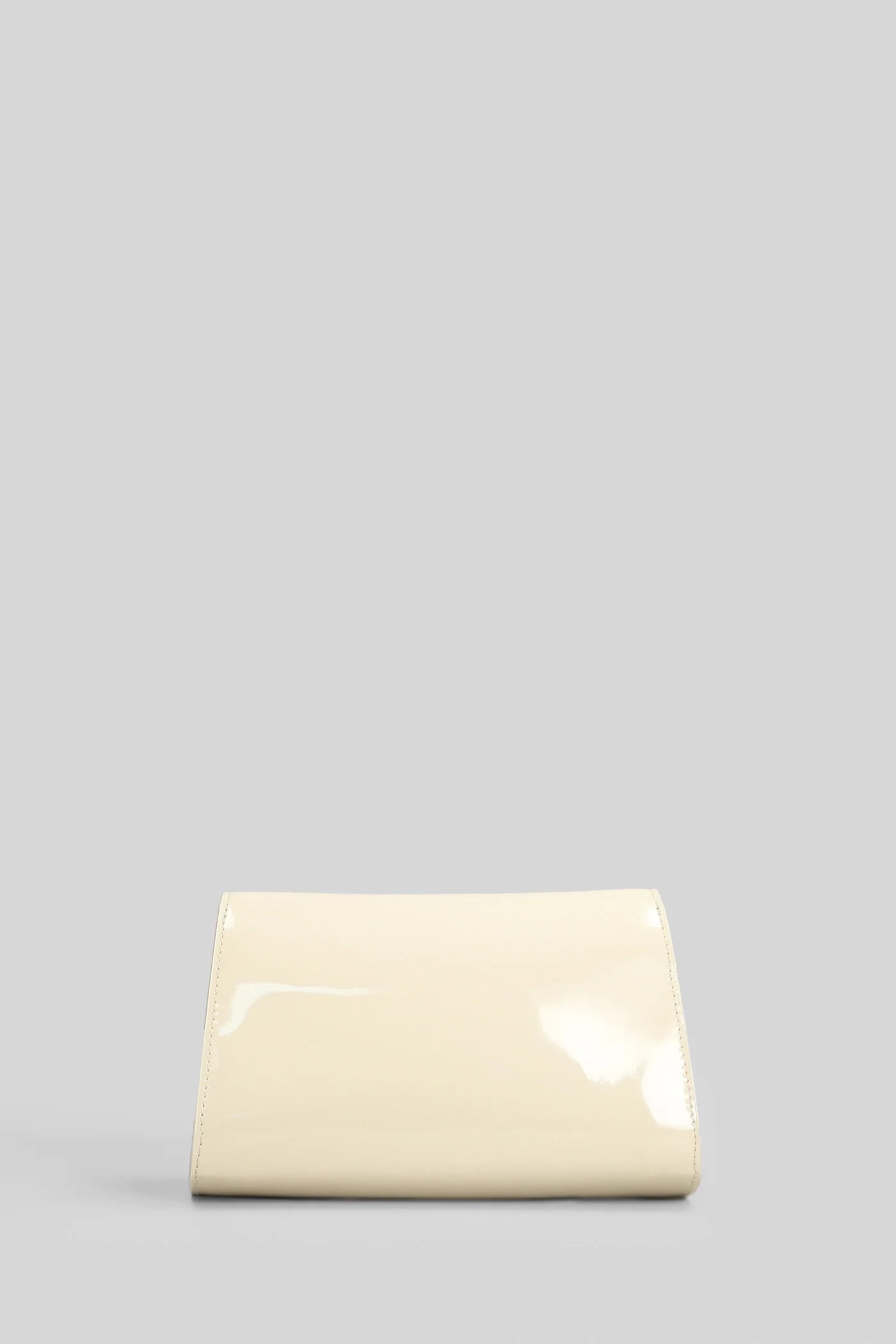 Cleopatra mini Clutch in beige patent leather - Image 3