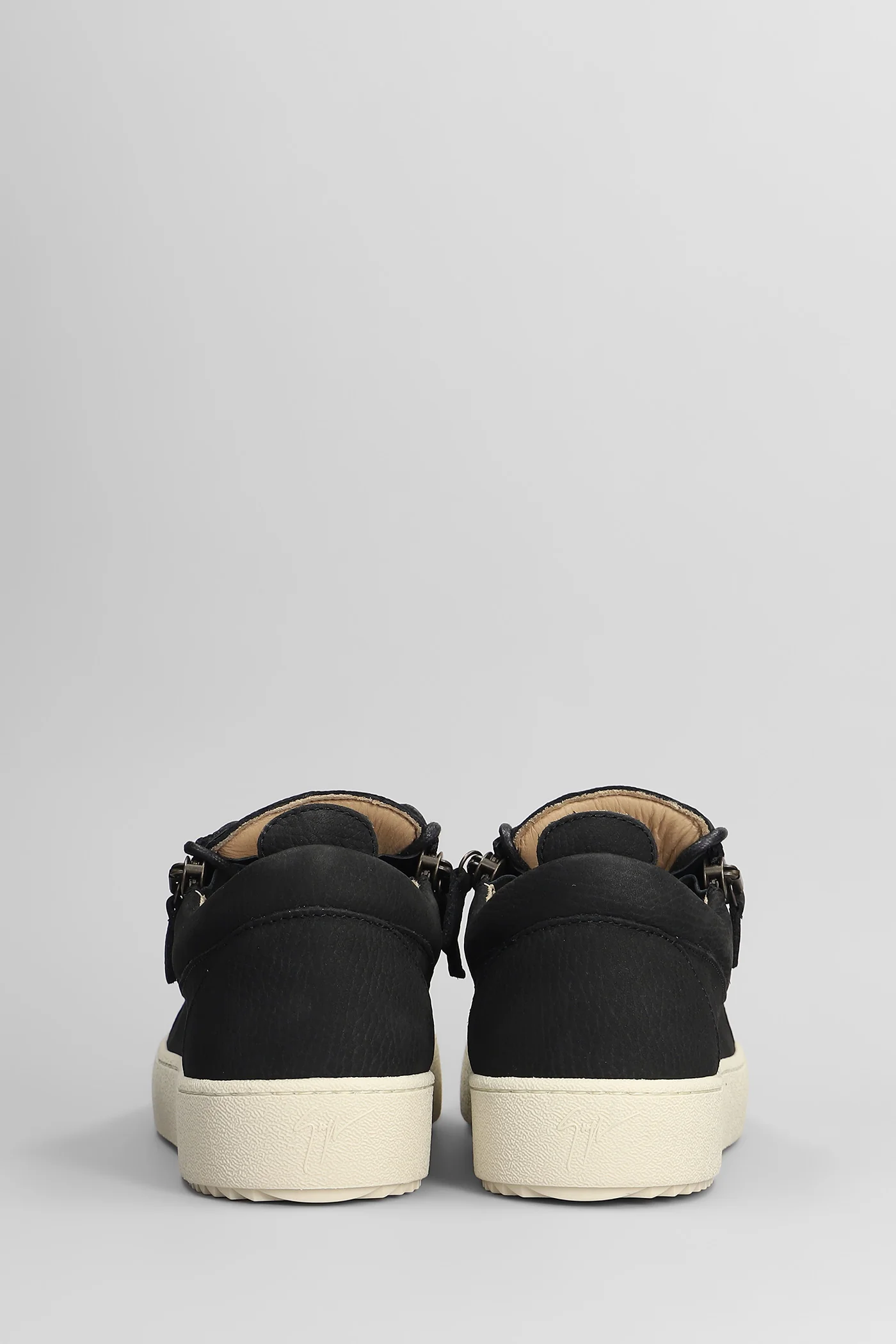 Frankie Sneakers in black leather - Image 4