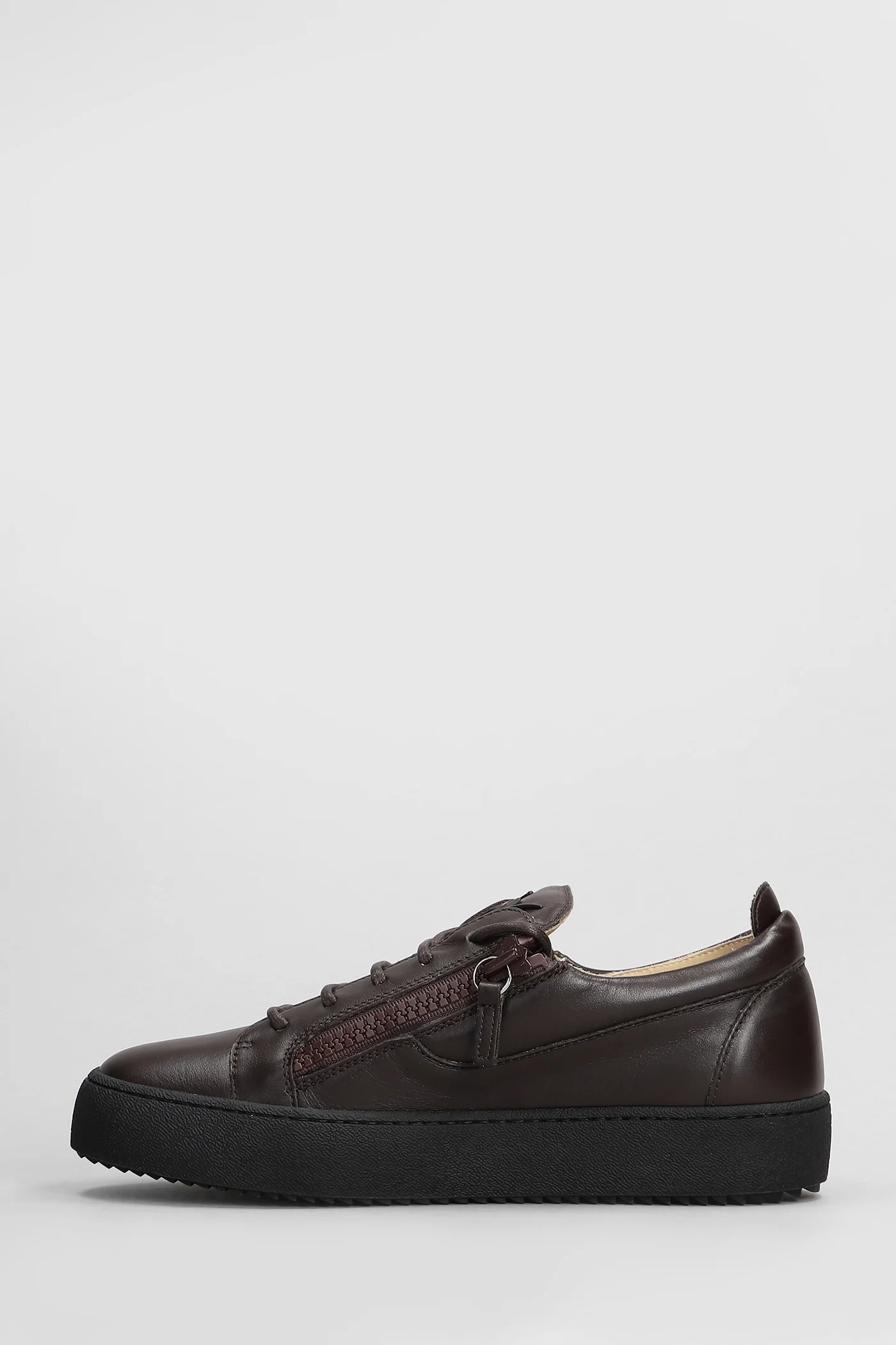 Frankie Sneakers in brown leather - Image 3