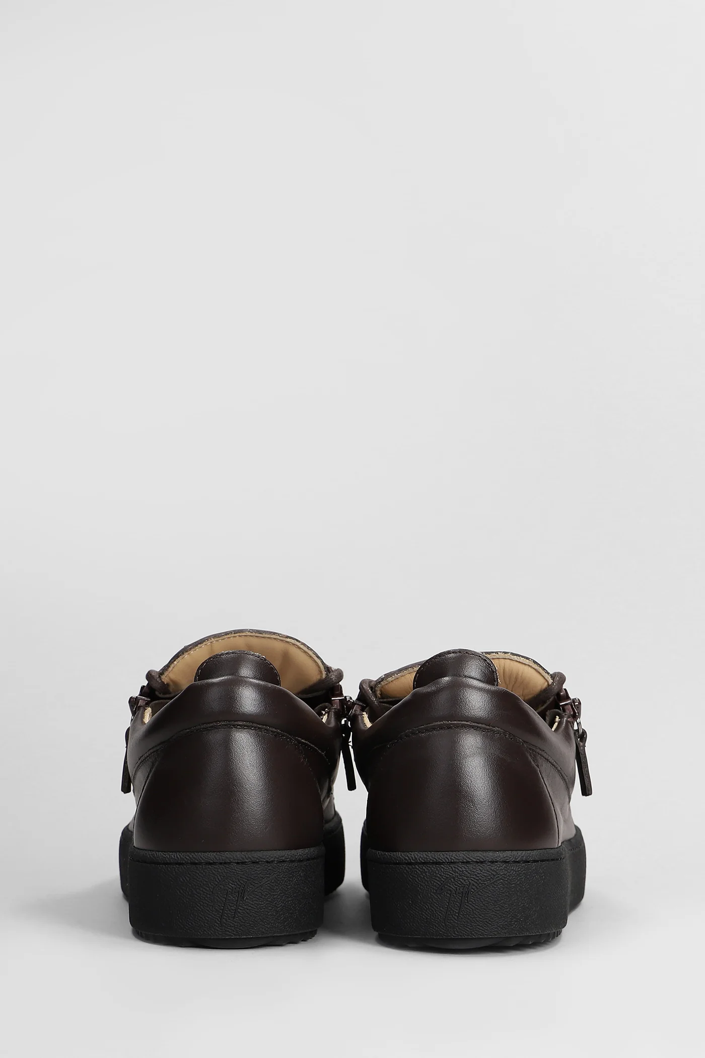 Frankie Sneakers in brown leather - Image 4