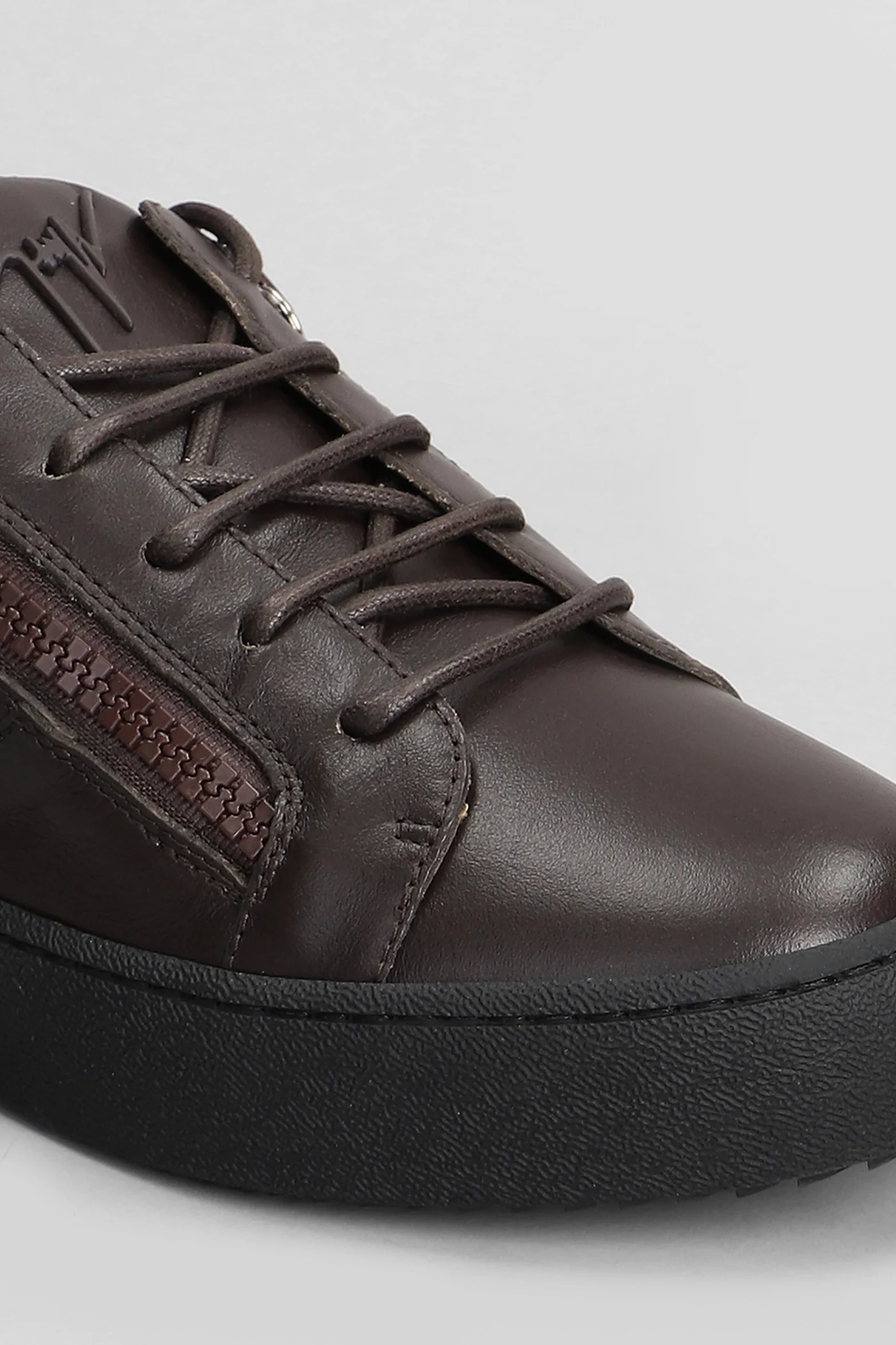 Frankie Sneakers in brown leather - Image 5