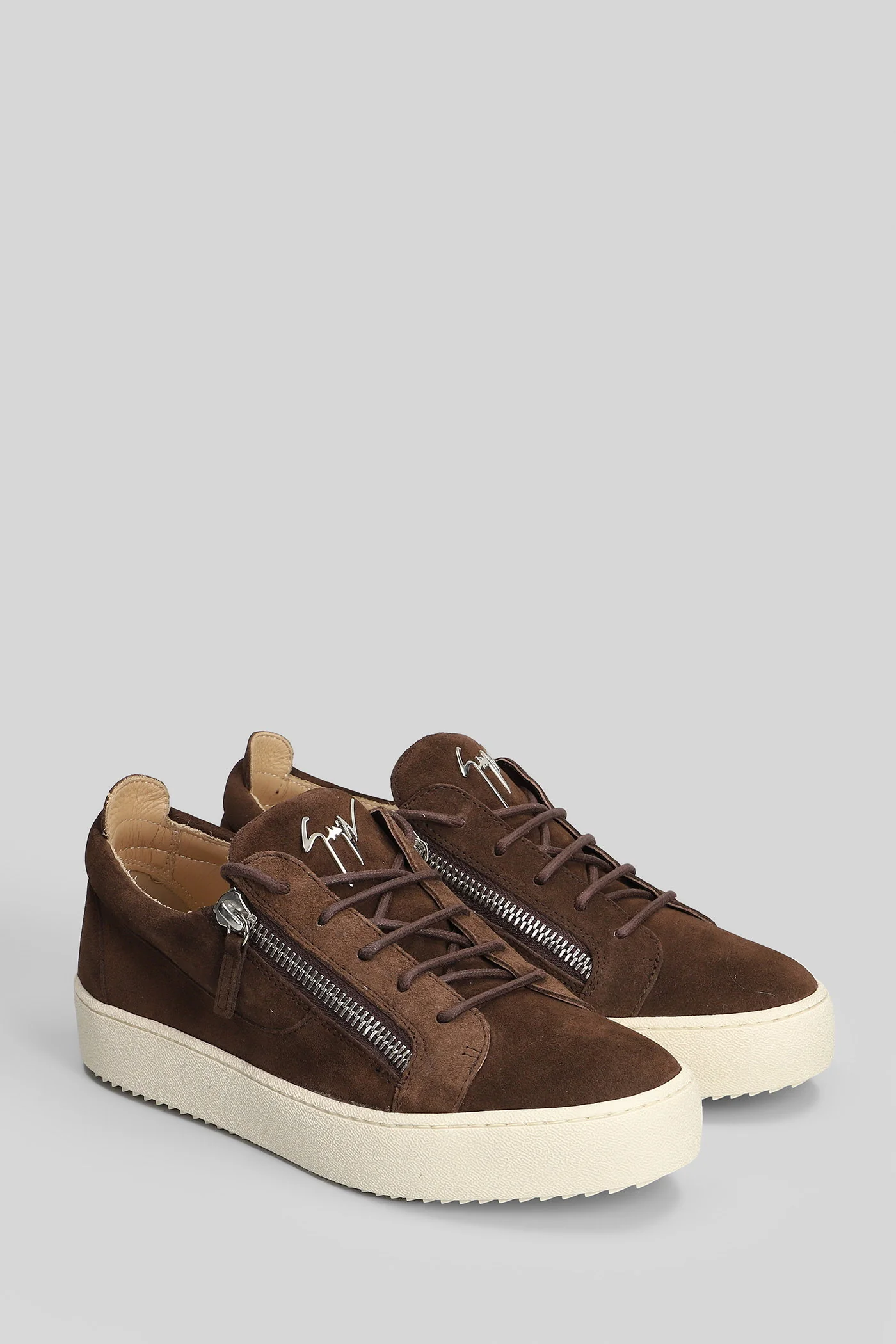 Frankie Sneakers in brown suede - Image 2